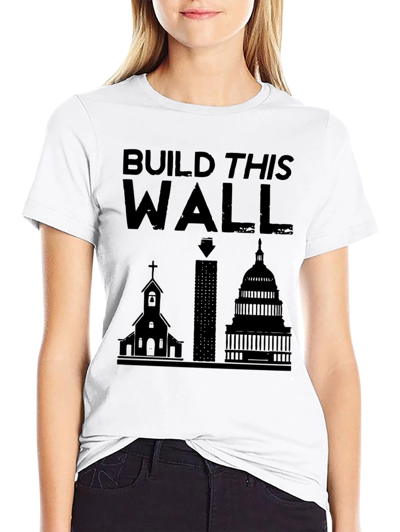 Build This Wall Graphic Tee
