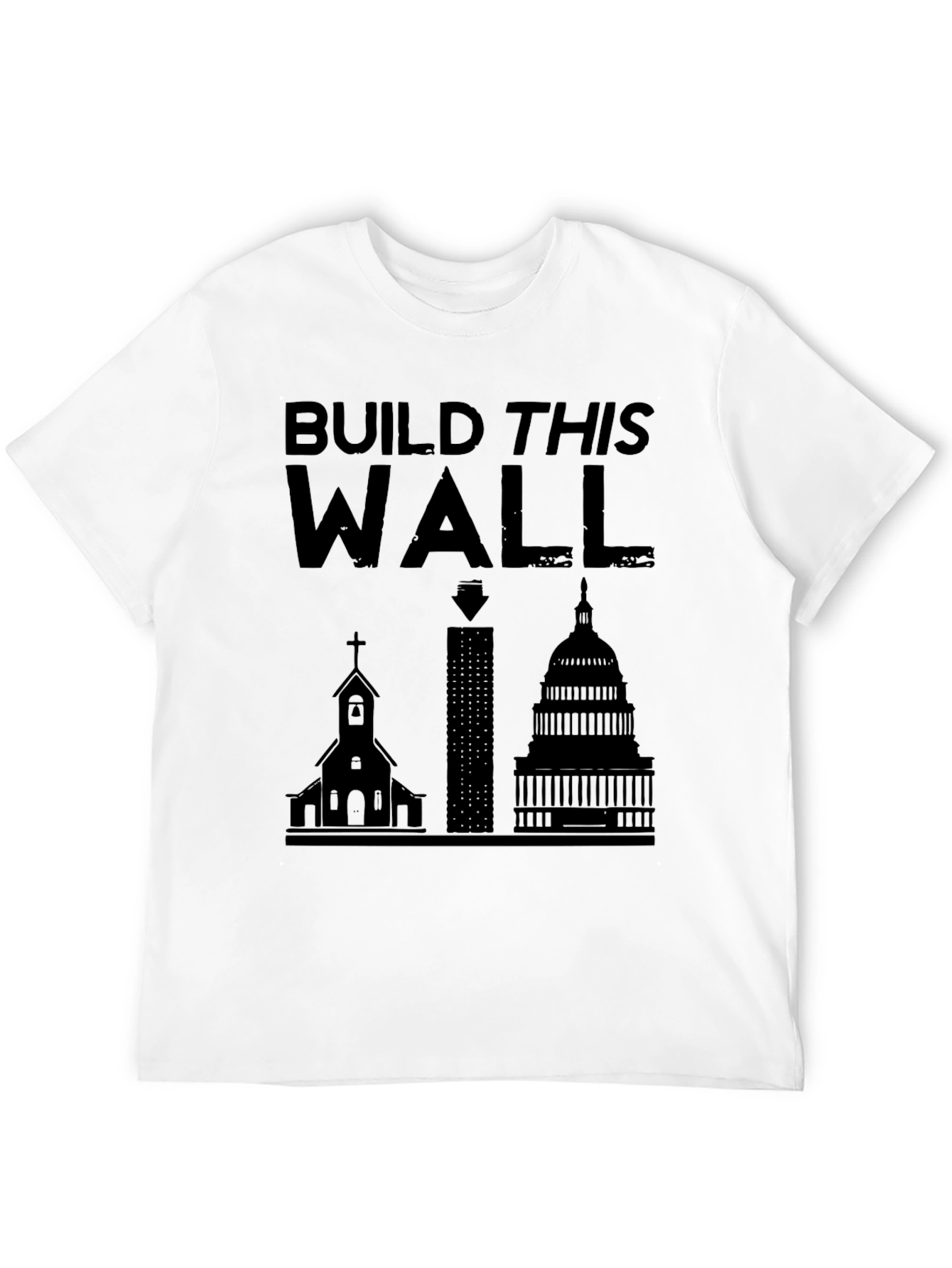 Build This Wall Graphic Tee