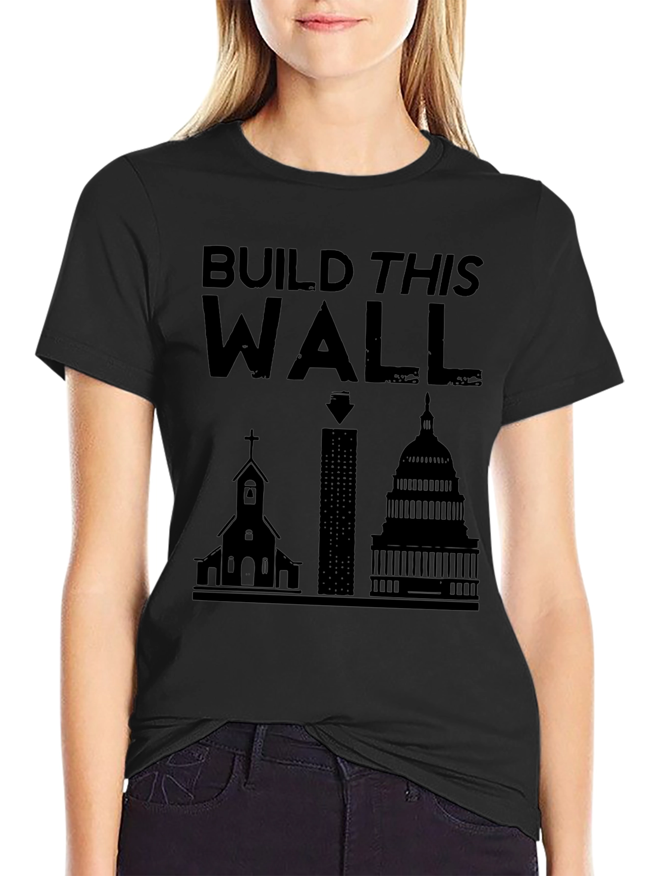 Build This Wall Graphic Tee