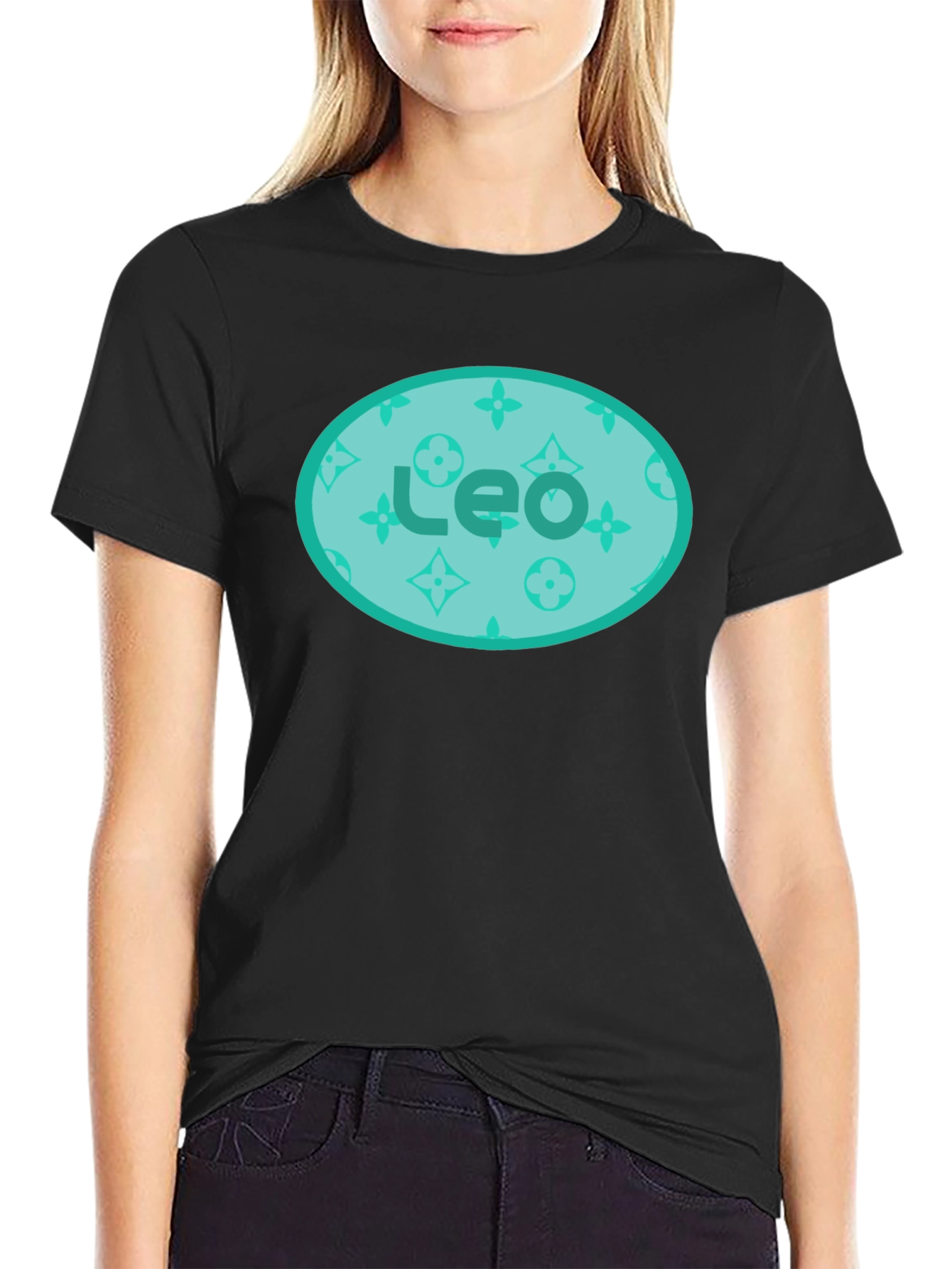 Leo Graphic Tee - Black Stylish Crew Neck T-Shirt