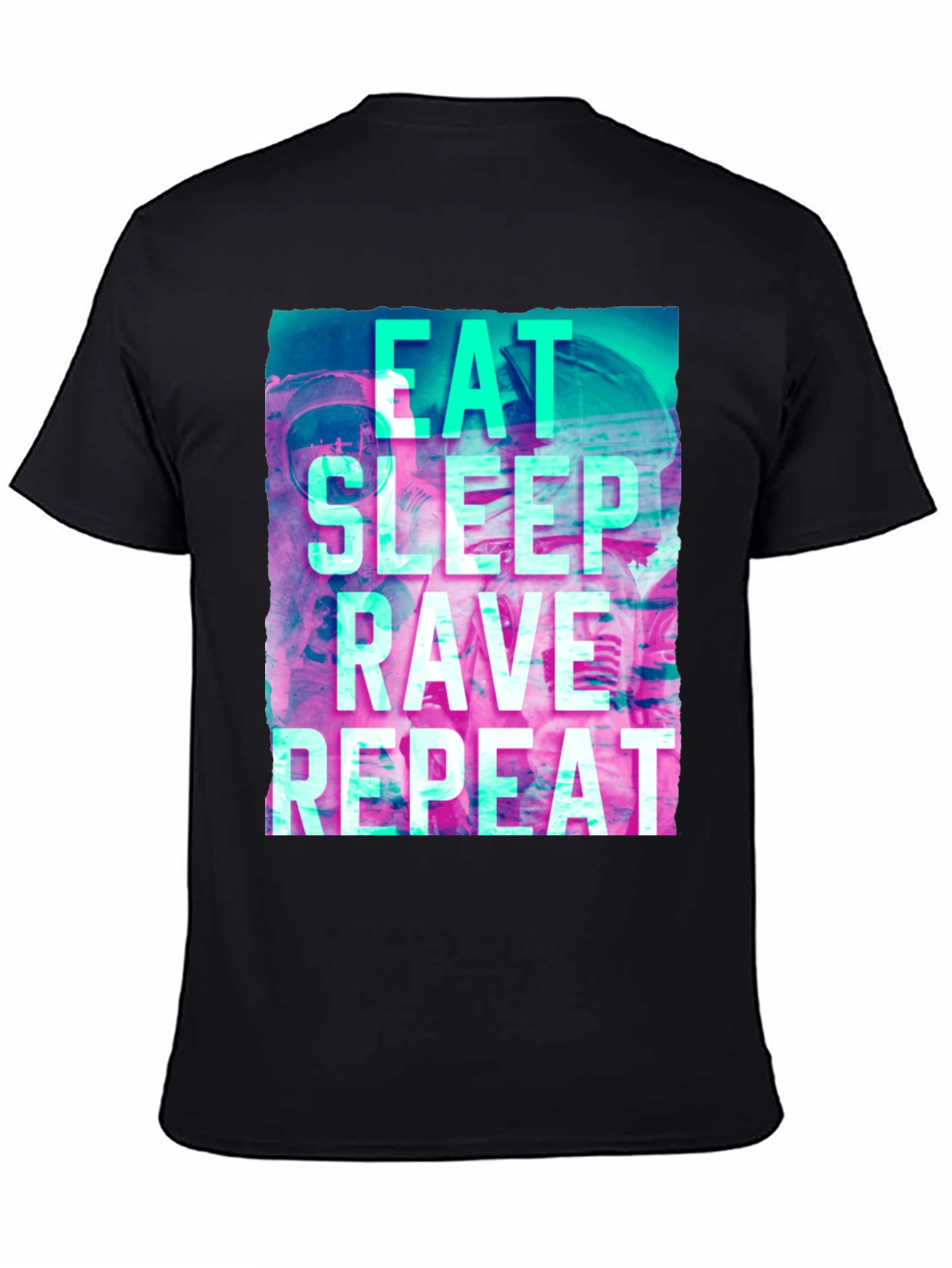 Eat Sleep Rave Repeat Graphic T-Shirt