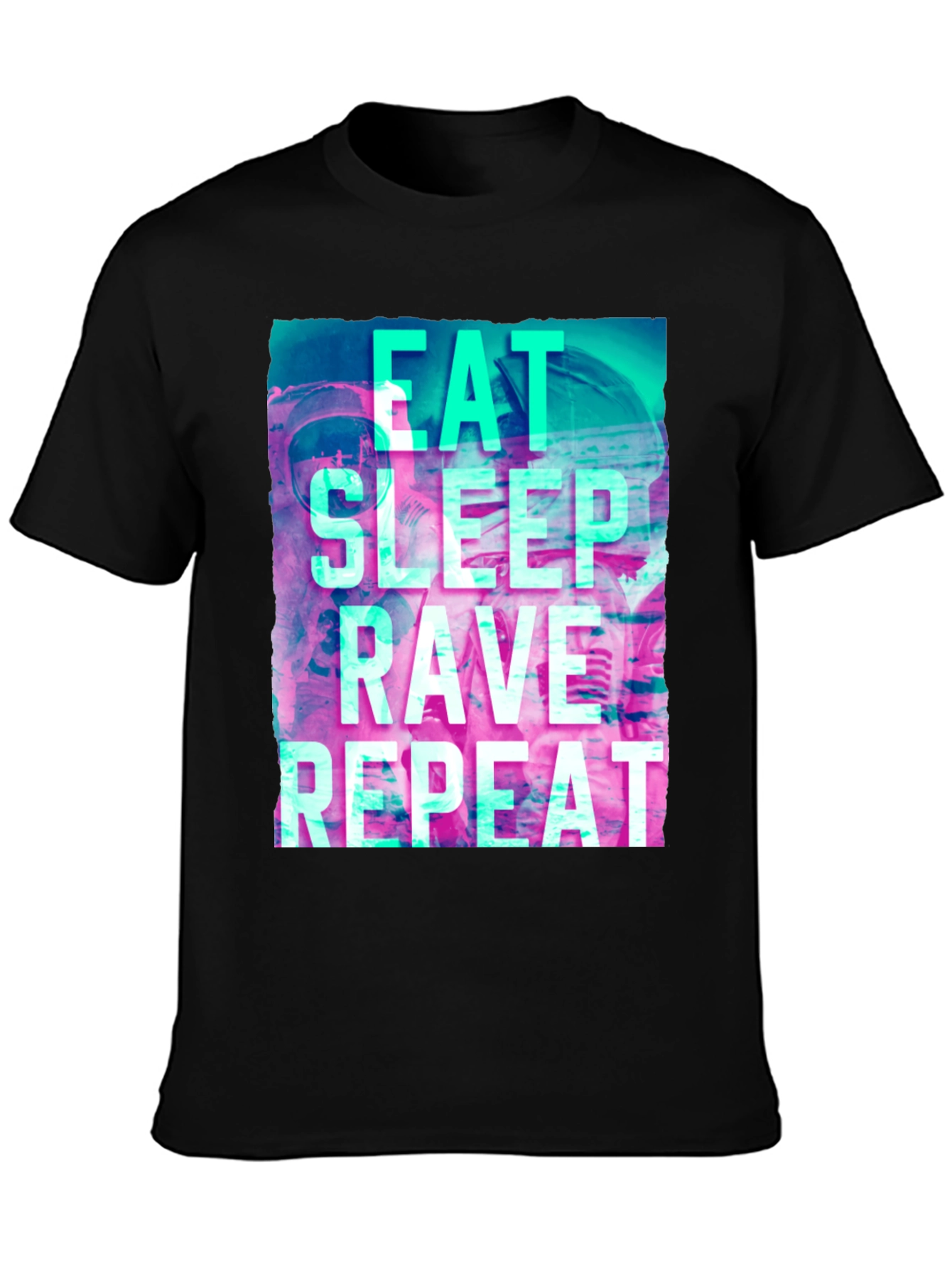Eat Sleep Rave Repeat Graphic T-Shirt