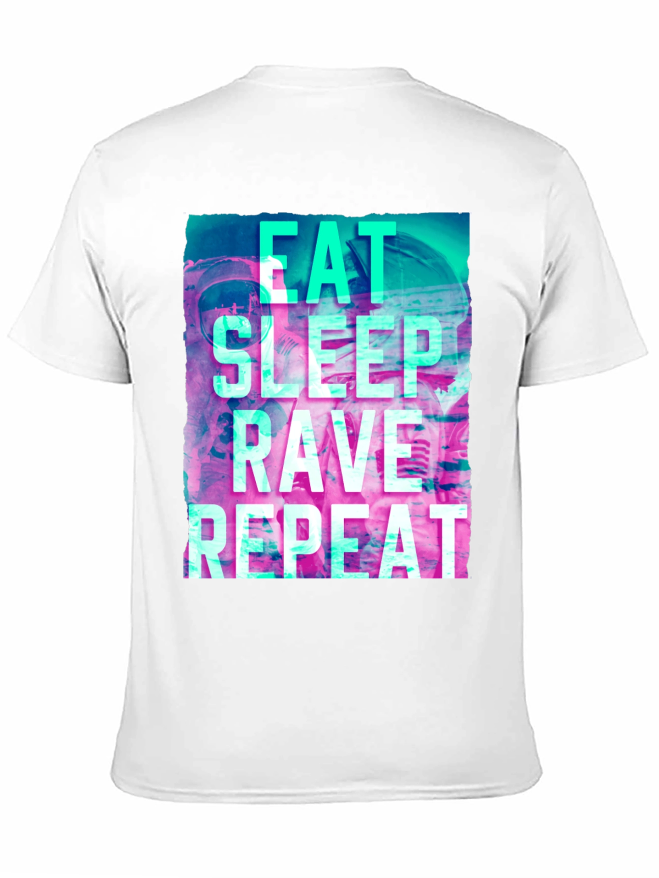 Eat Sleep Rave Repeat Graphic T-Shirt