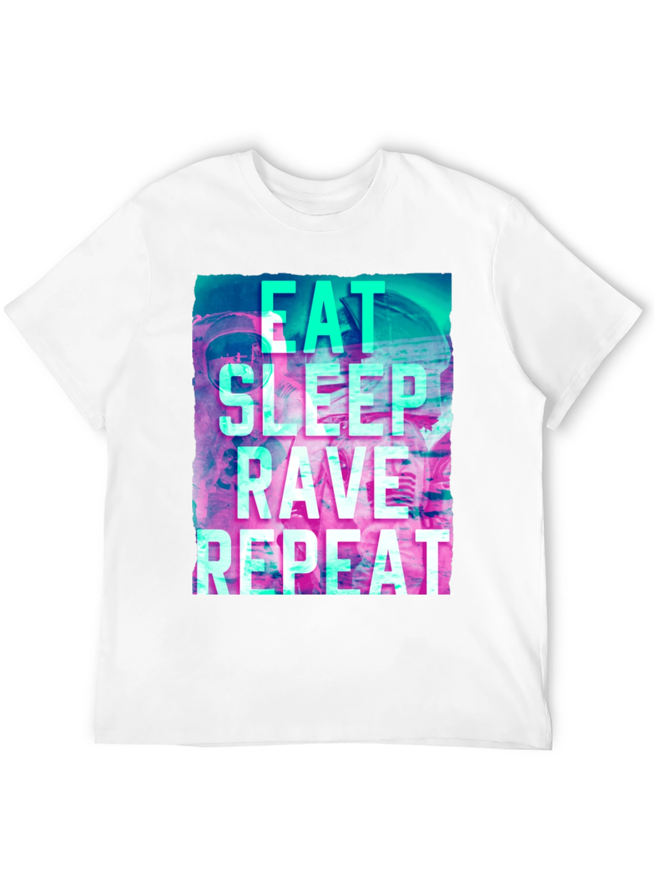 Eat Sleep Rave Repeat Graphic T-Shirt