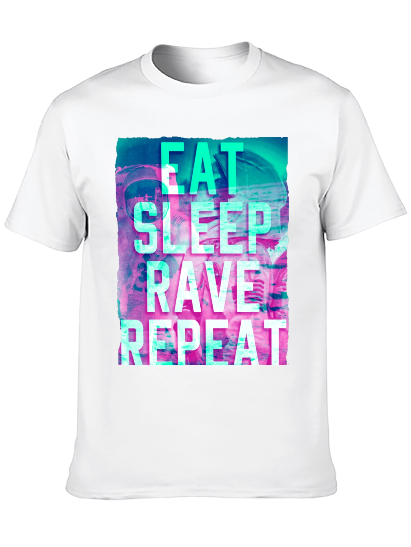 Eat Sleep Rave Repeat Graphic T-Shirt
