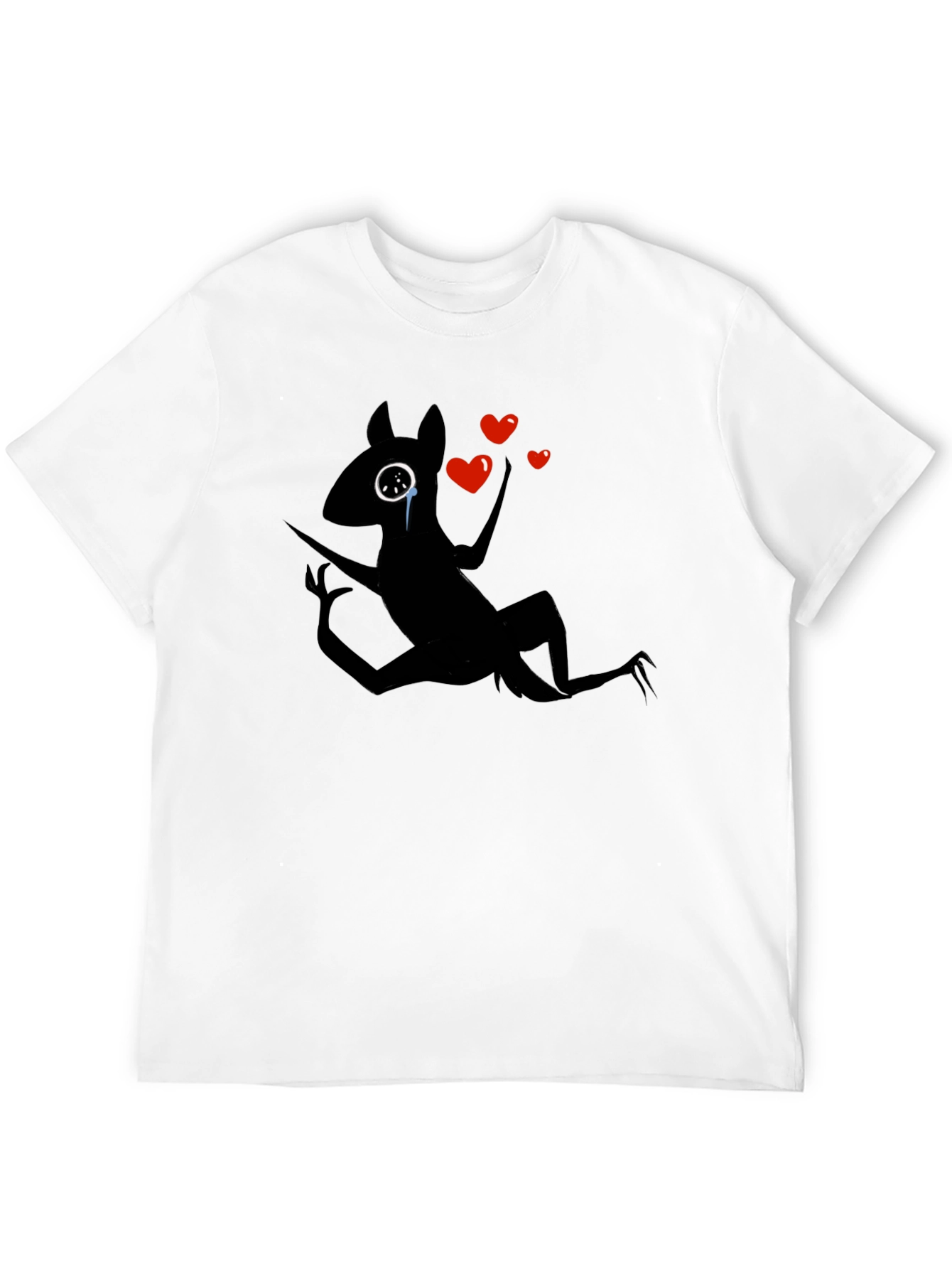 Heartbroken Creature Graphic Black T-Shirt