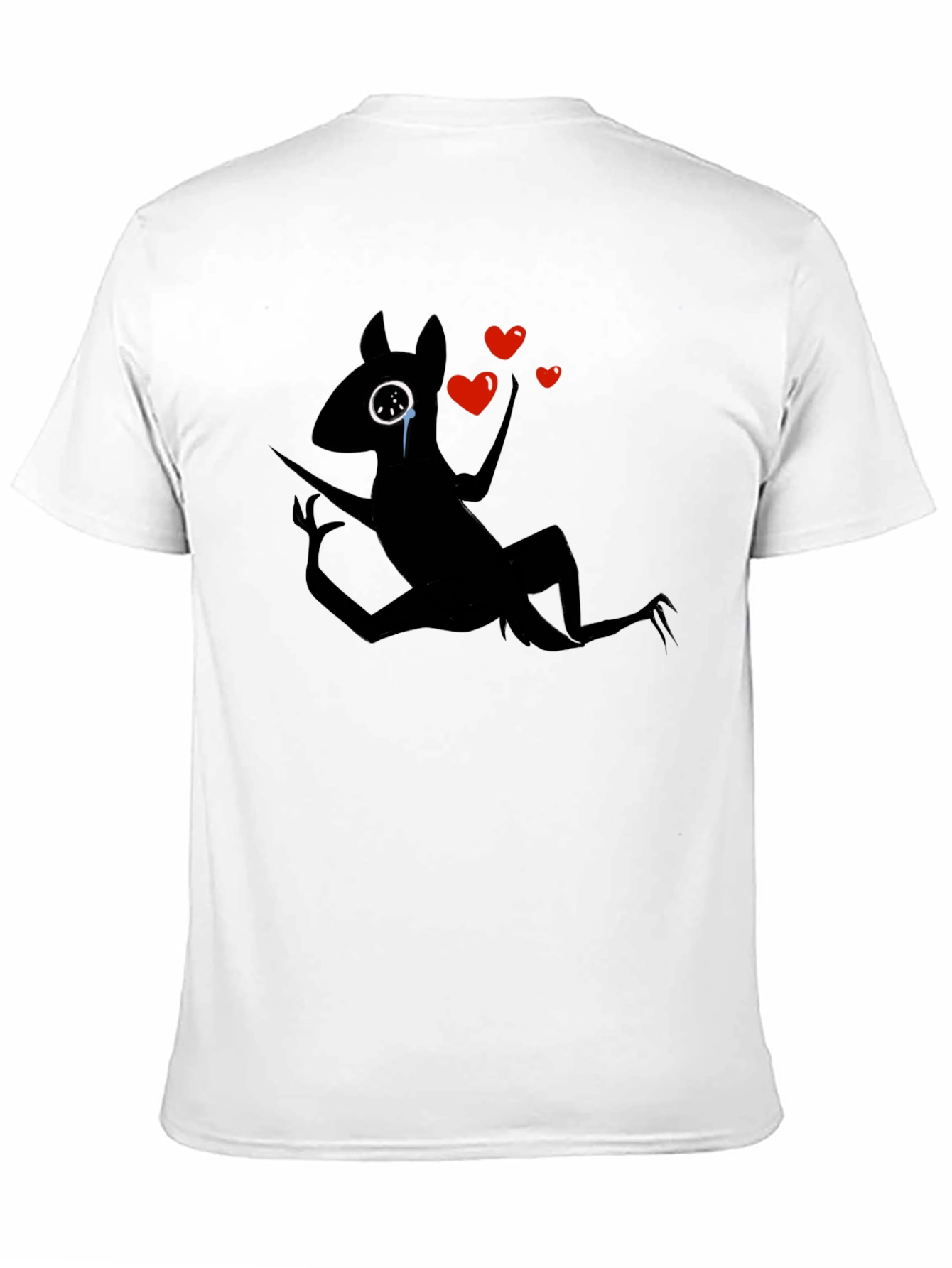 Heartbroken Creature Graphic Black T-Shirt