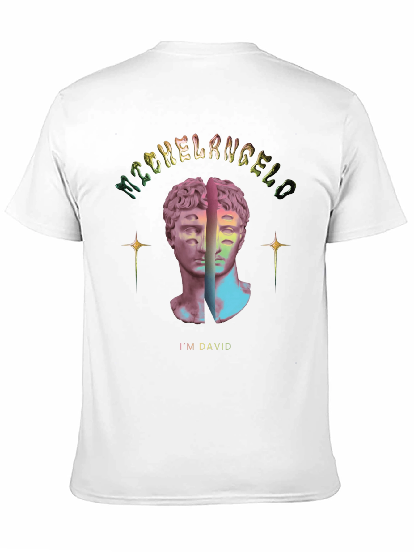 Michelangelos David Graphic Tee - Artistic Unisex T-Shirt
