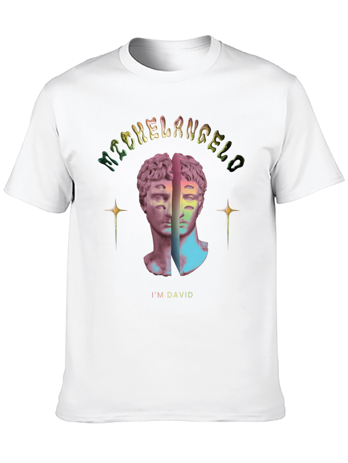 Michelangelos David Graphic Tee - Artistic Unisex T-Shirt