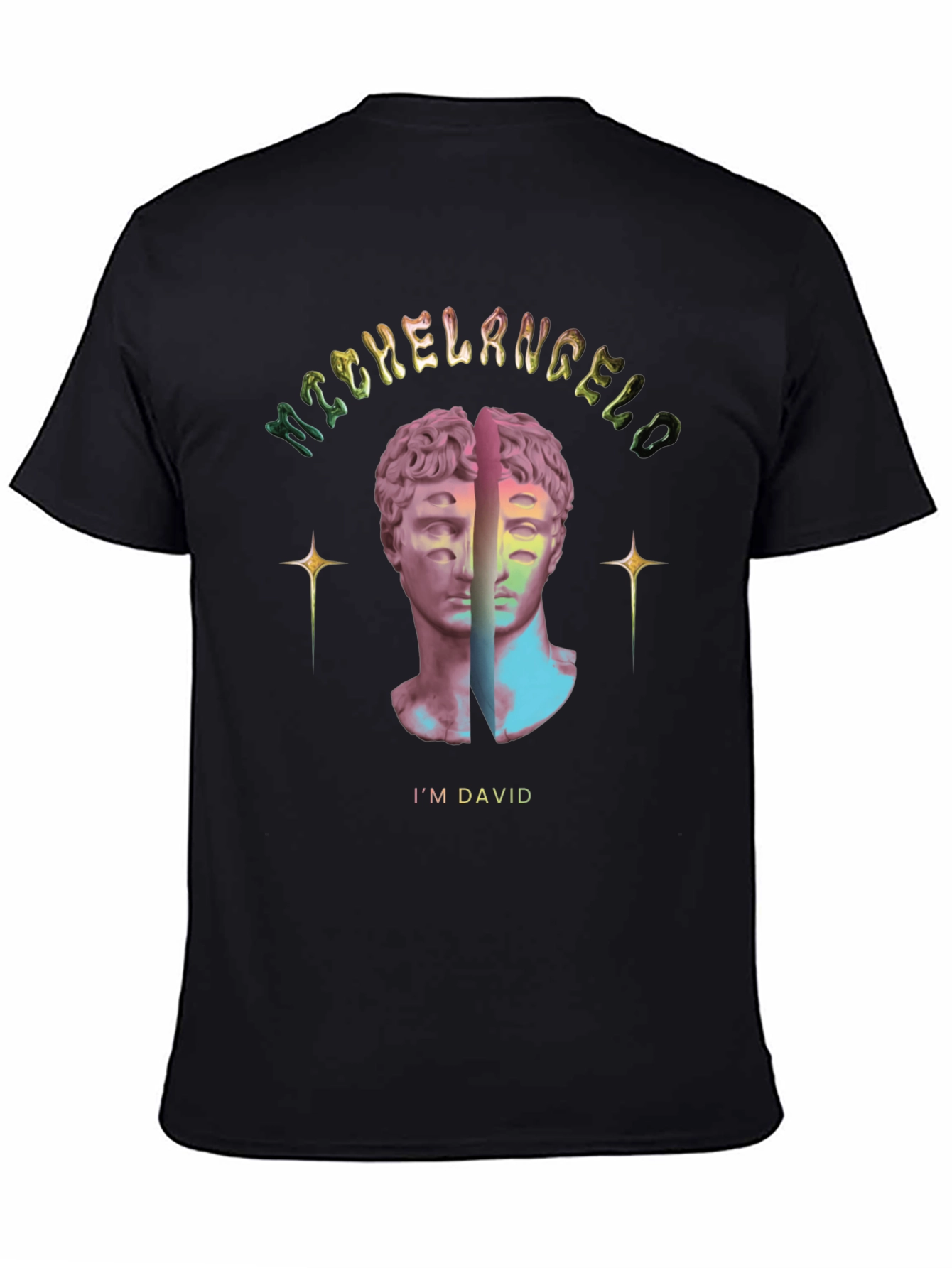 Michelangelos David Graphic Tee - Artistic Unisex T-Shirt