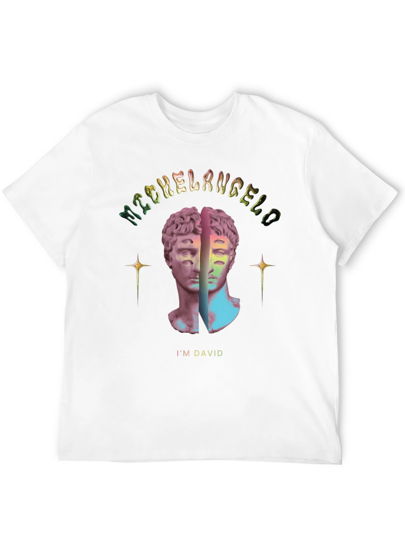 Michelangelos David Graphic Tee - Artistic Unisex T-Shirt