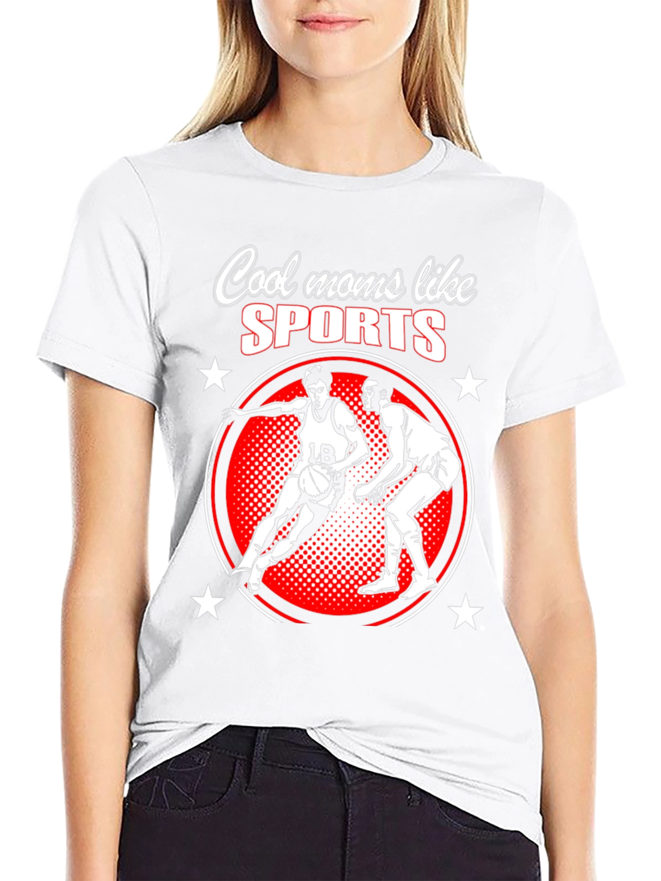 Cool Moms Like Sports Basketball T-Shirt