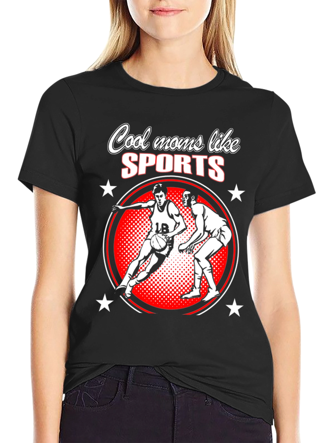 Cool Moms Like Sports Basketball T-Shirt