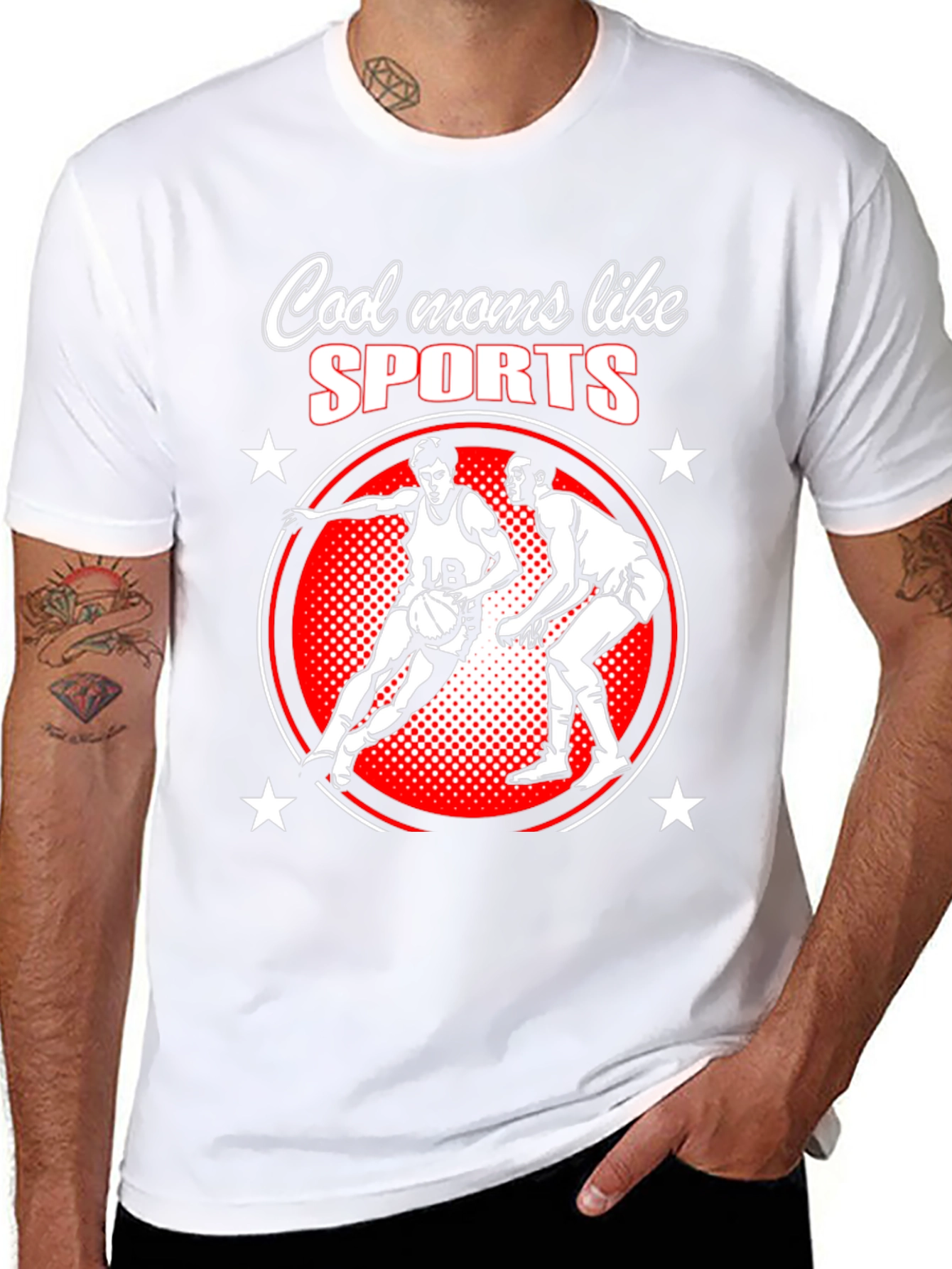Cool Moms Like Sports Basketball T-Shirt