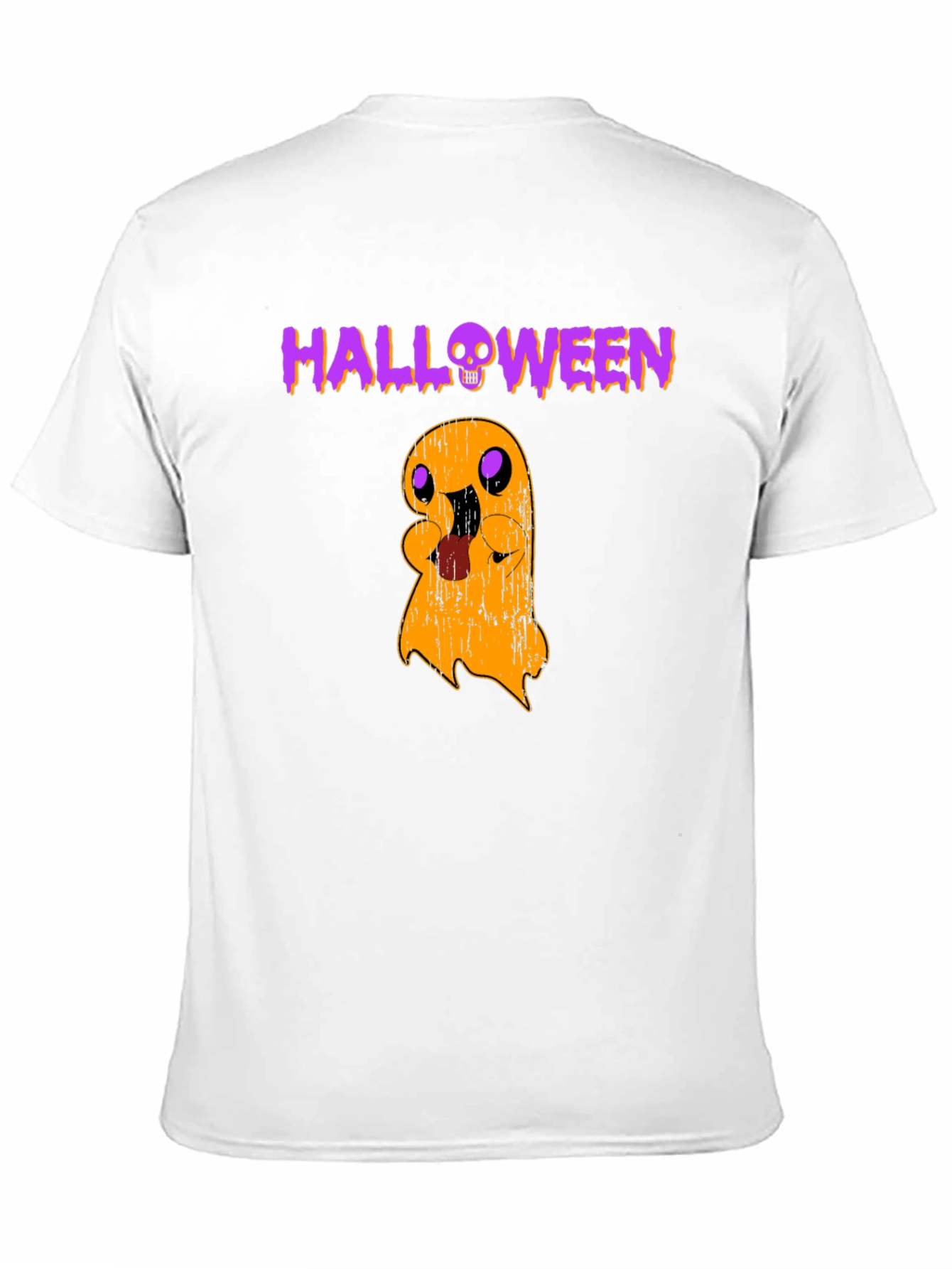 Halloween Ghost Graphic Tee - Spooky Season Shirt