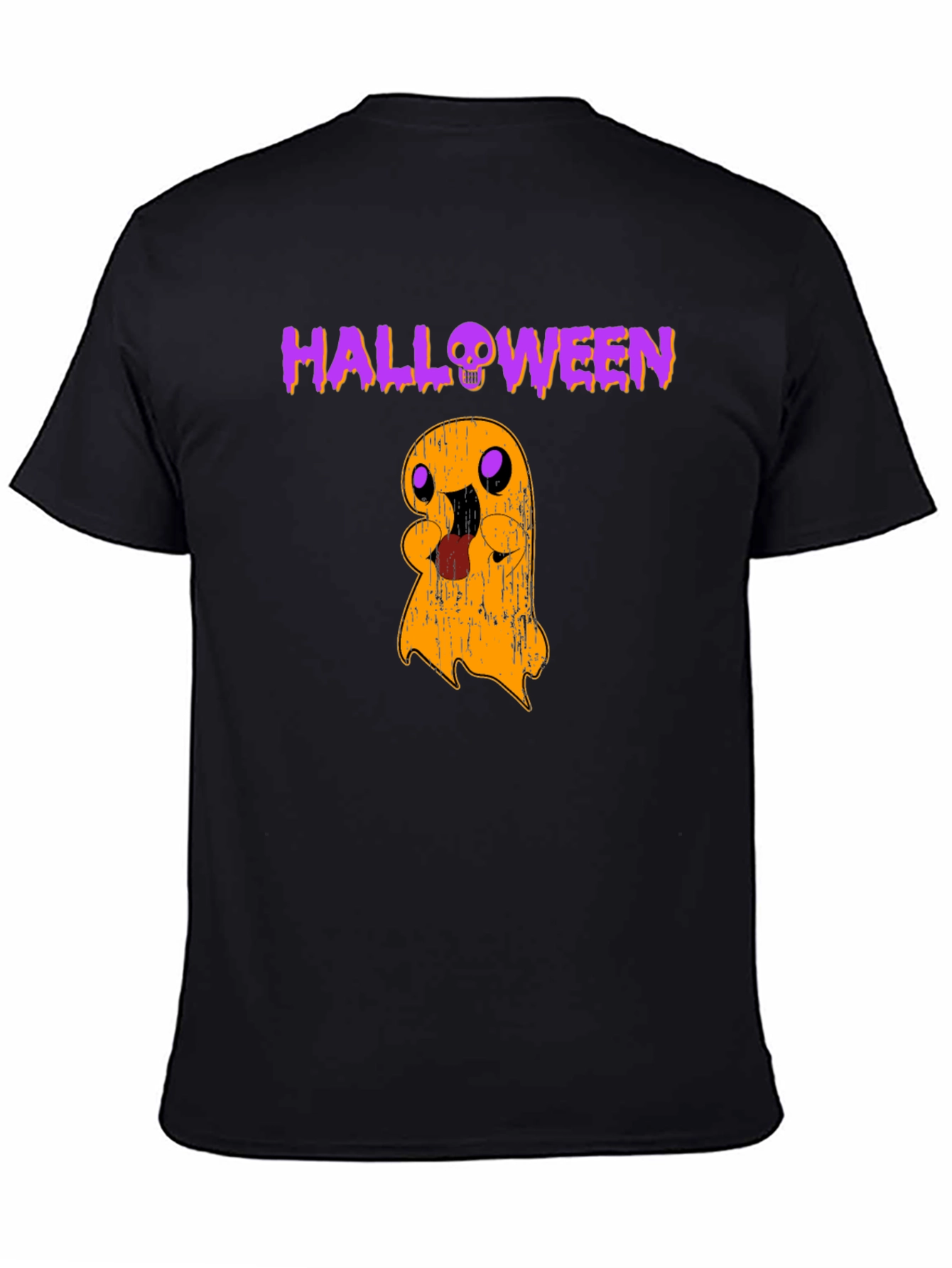 Halloween Ghost Graphic Tee - Spooky Season Shirt