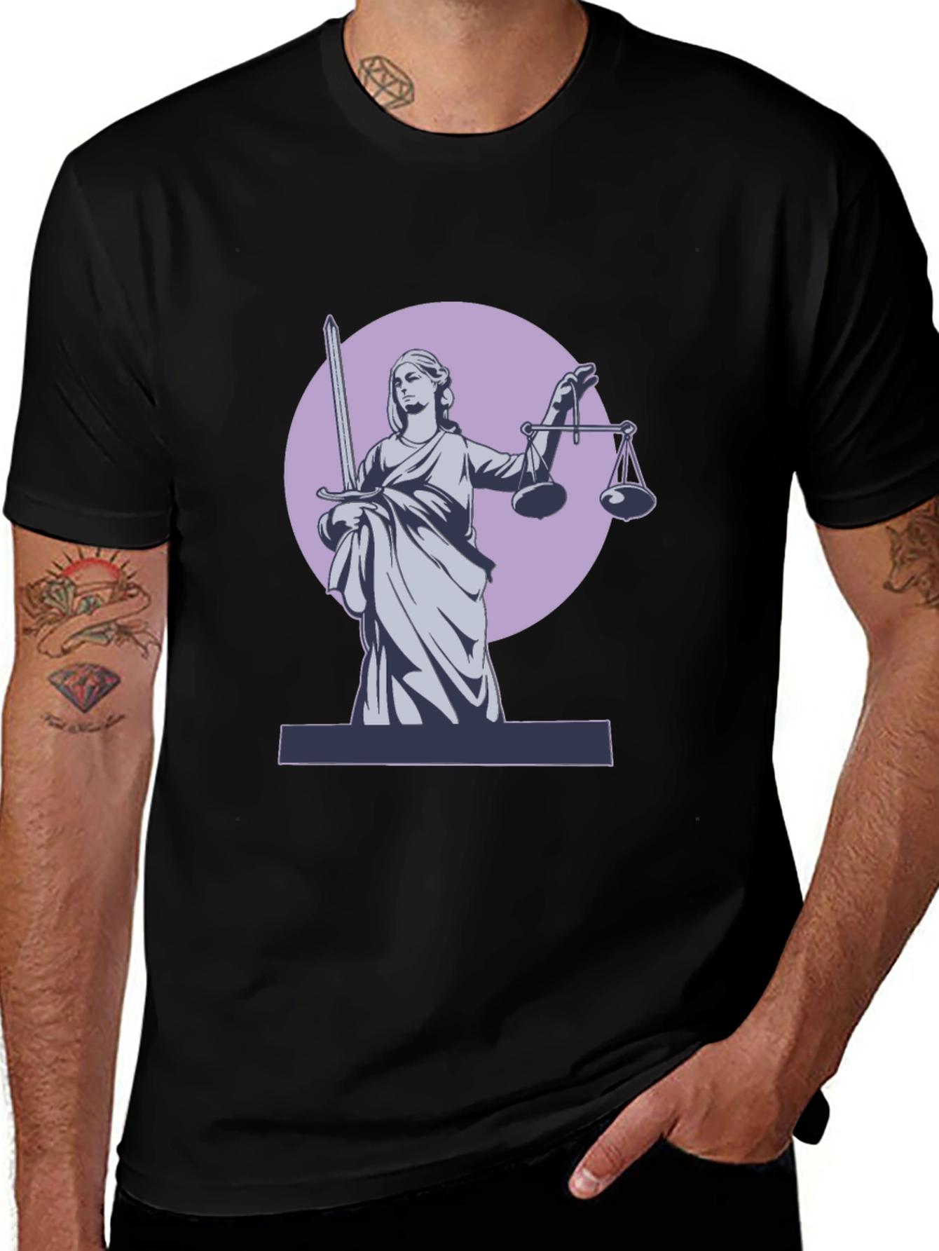 Justice Scale T-Shirt - Law and Order Tee