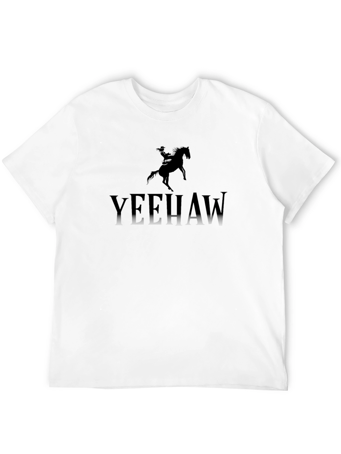 Yeehaw Cowboy Graphic Tee - Classic Black T-Shirt
