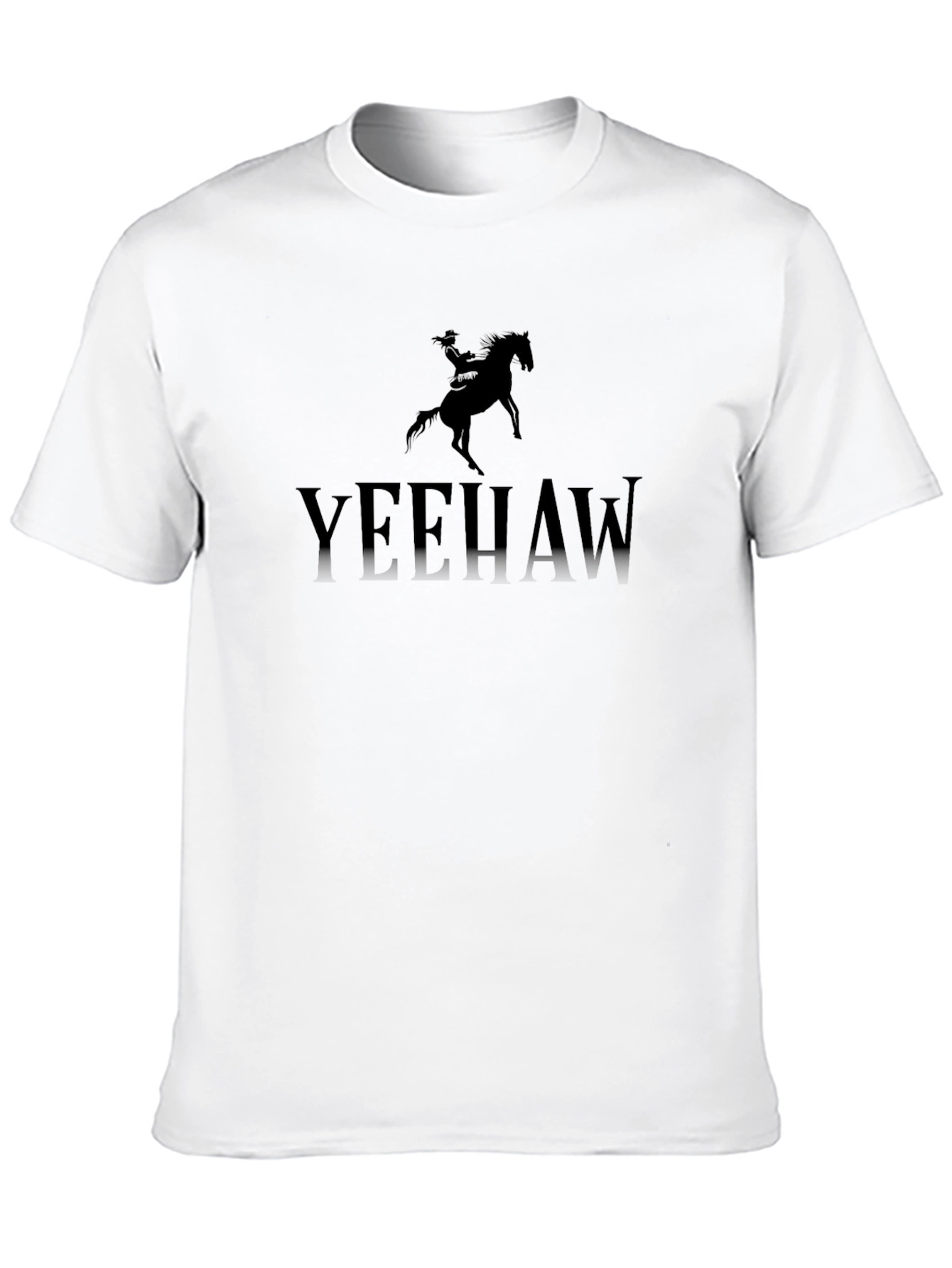 Yeehaw Cowboy Graphic Tee - Classic Black T-Shirt