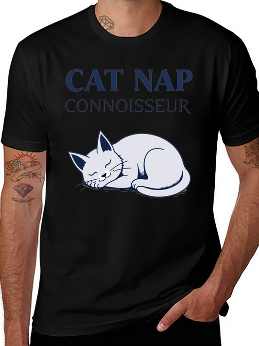 Cat Nap Connoisseur T-Shirt - Cozy & Fun!