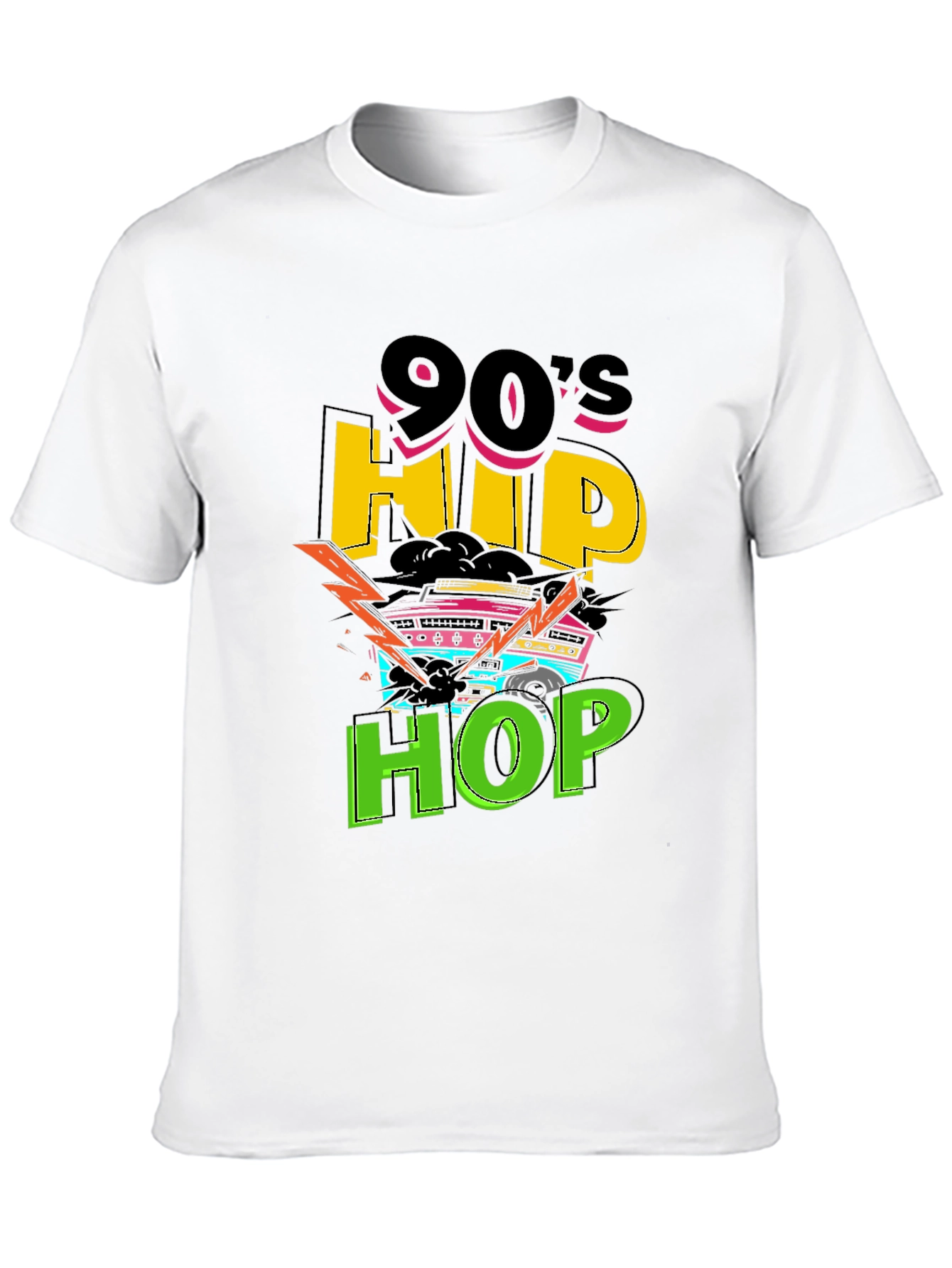 90s Hip Hop Graphic Tee - Retro Style T-Shirt