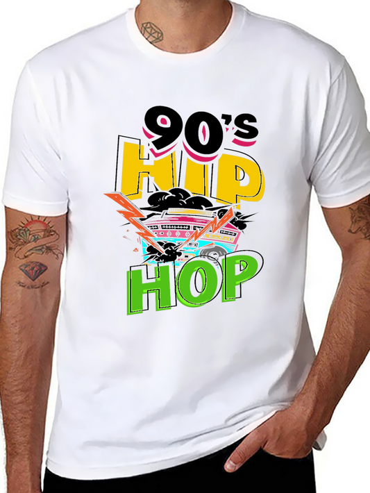 90s Hip Hop Graphic Tee - Retro Style T-Shirt
