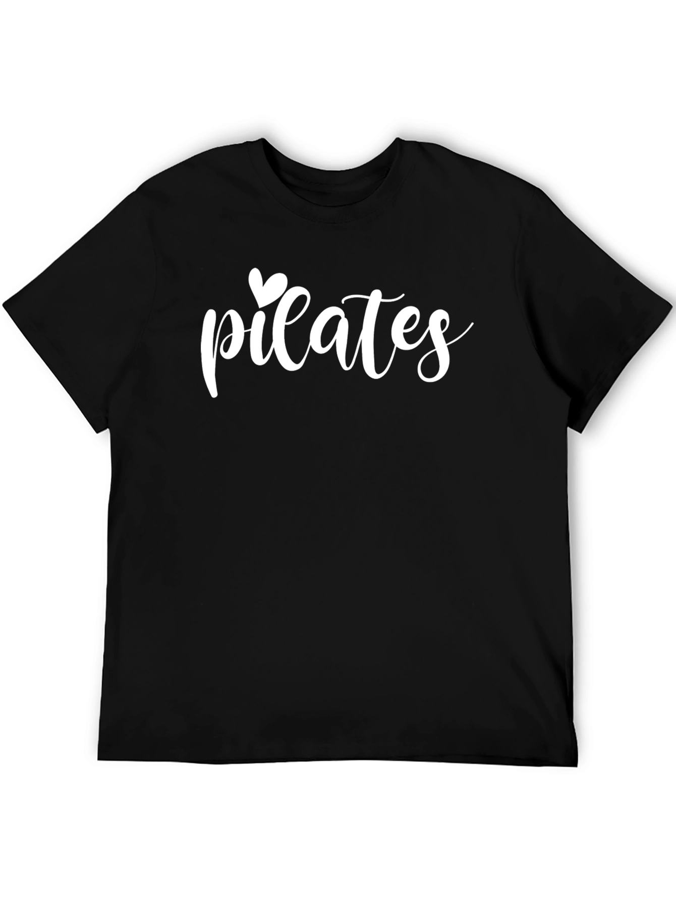 Pilates Heart Graphic Tee - Unisex Black Shirt