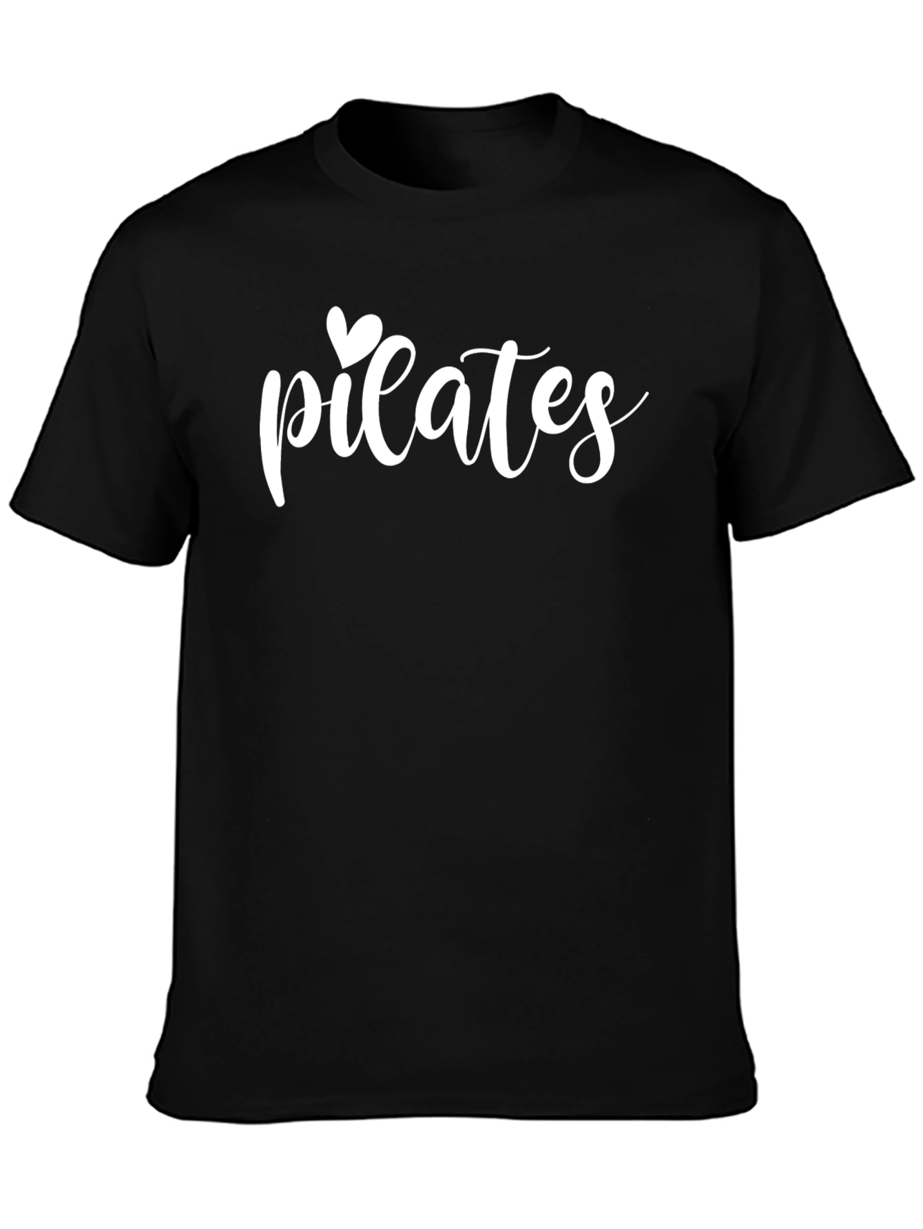 Pilates Heart Graphic Tee - Unisex Black Shirt