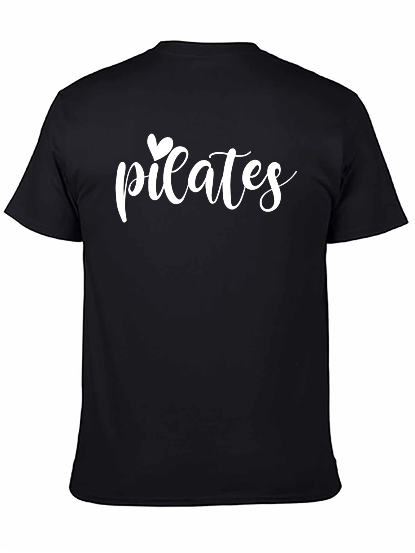 Pilates Heart Graphic Tee - Unisex Black Shirt