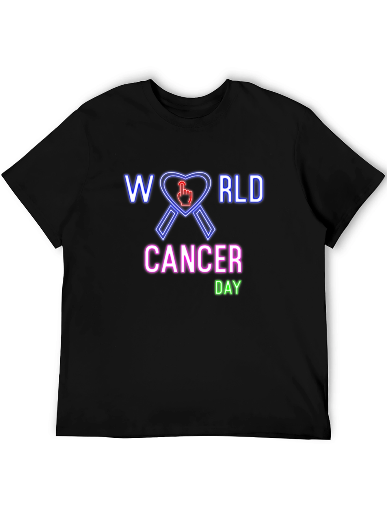 World Cancer Day T-Shirt - Awareness Ribbon Design