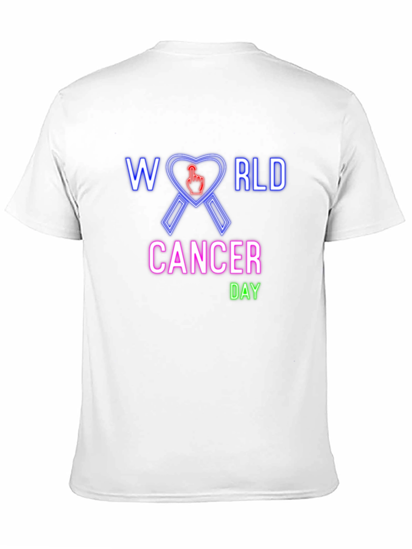 World Cancer Day T-Shirt - Awareness Ribbon Design