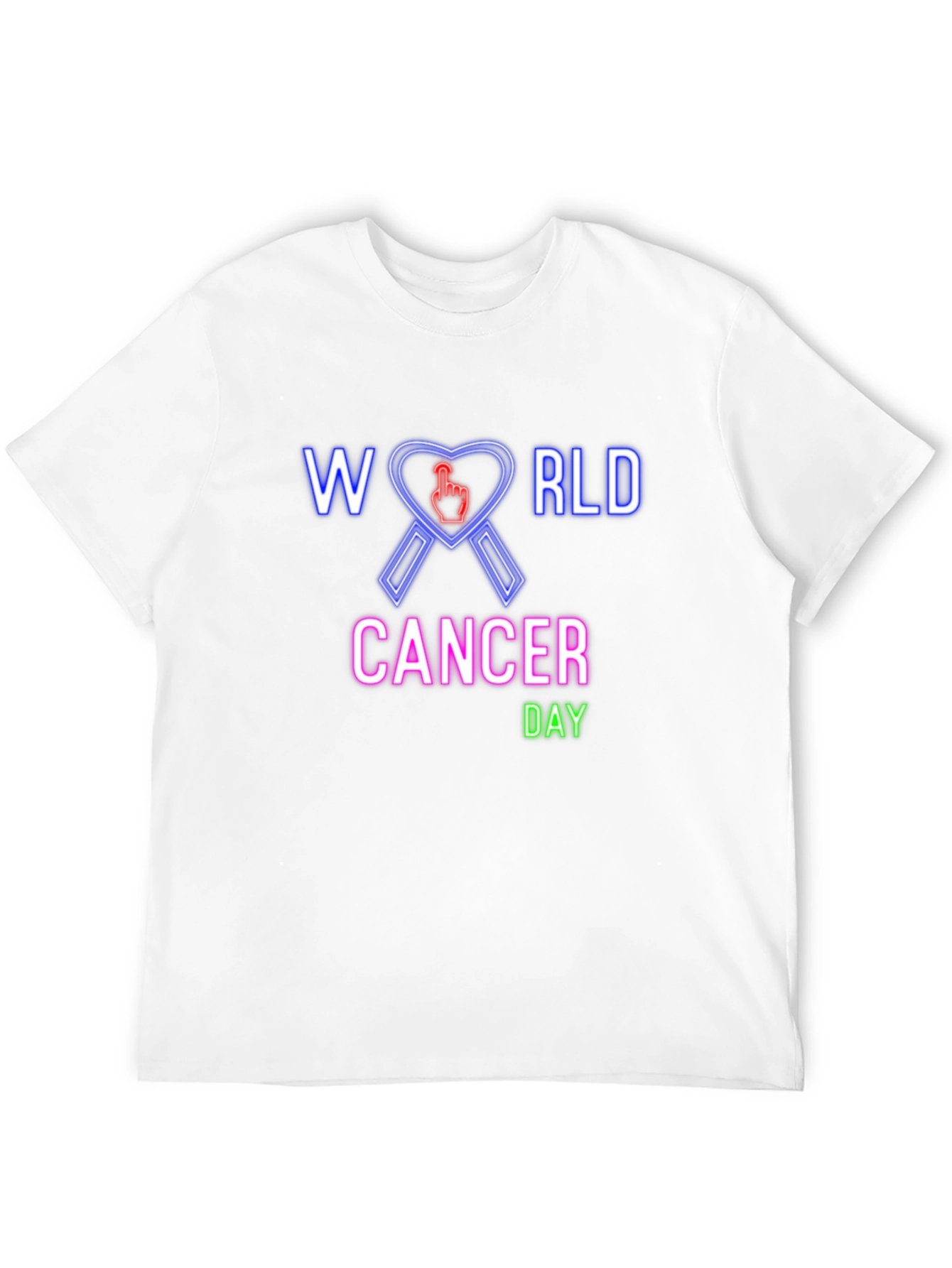 World Cancer Day T-Shirt - Awareness Ribbon Design