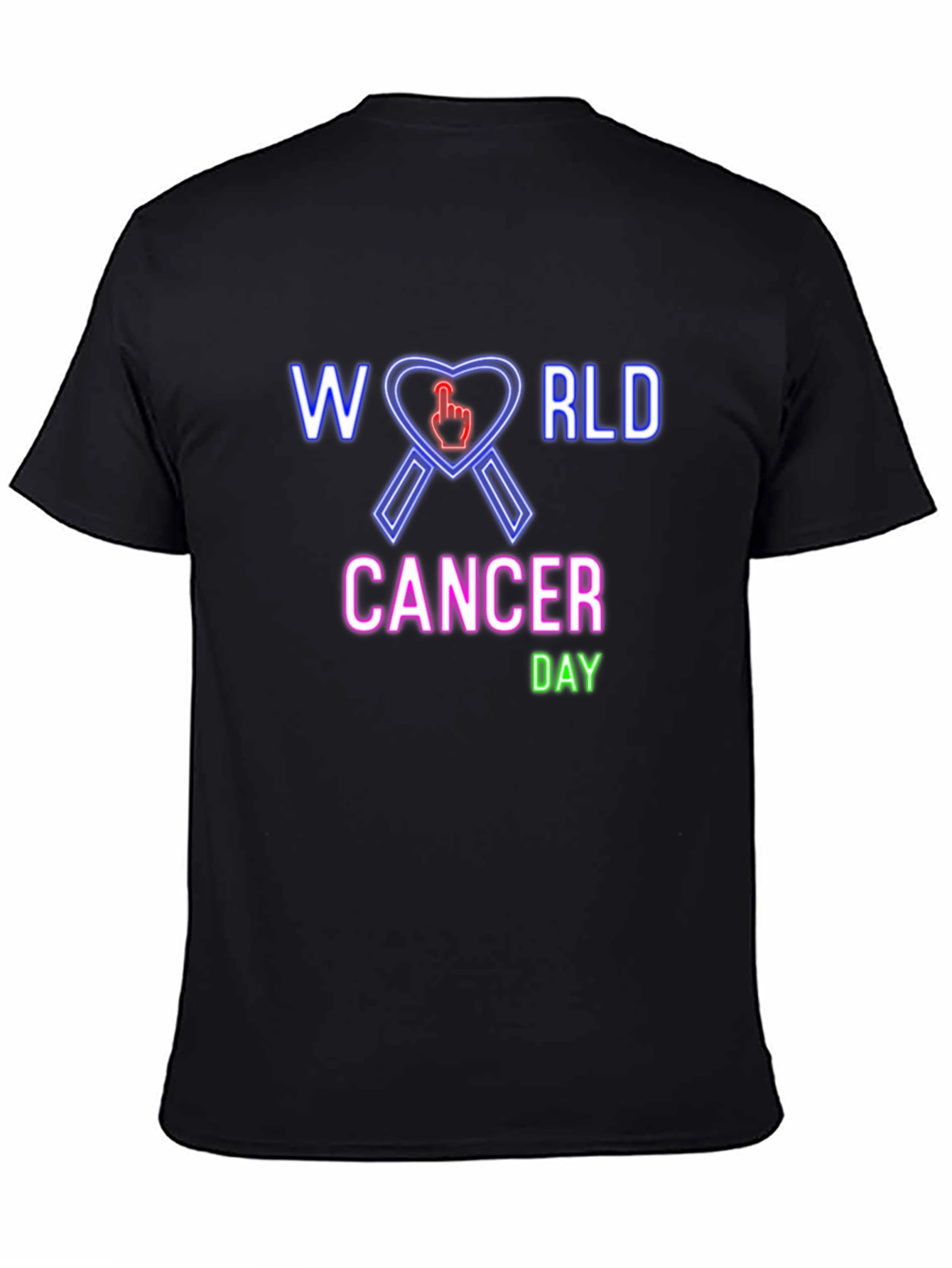 World Cancer Day T-Shirt - Awareness Ribbon Design