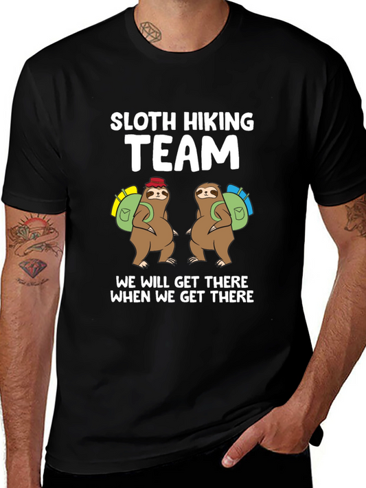Sloth Hiking Team T-Shirt - We Will Get There