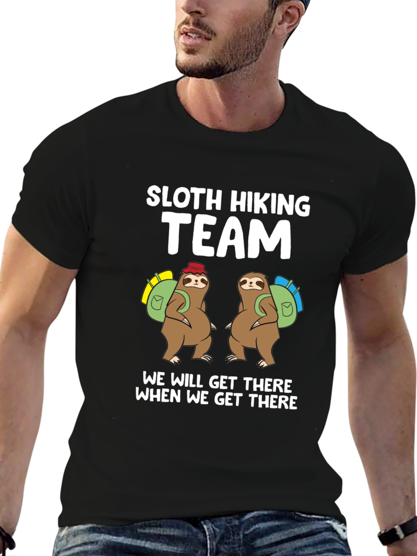 Sloth Hiking Team T-Shirt - We Will Get There
