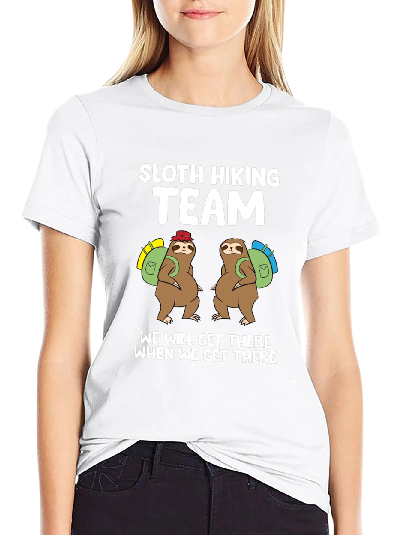 Sloth Hiking Team T-Shirt - We Will Get There