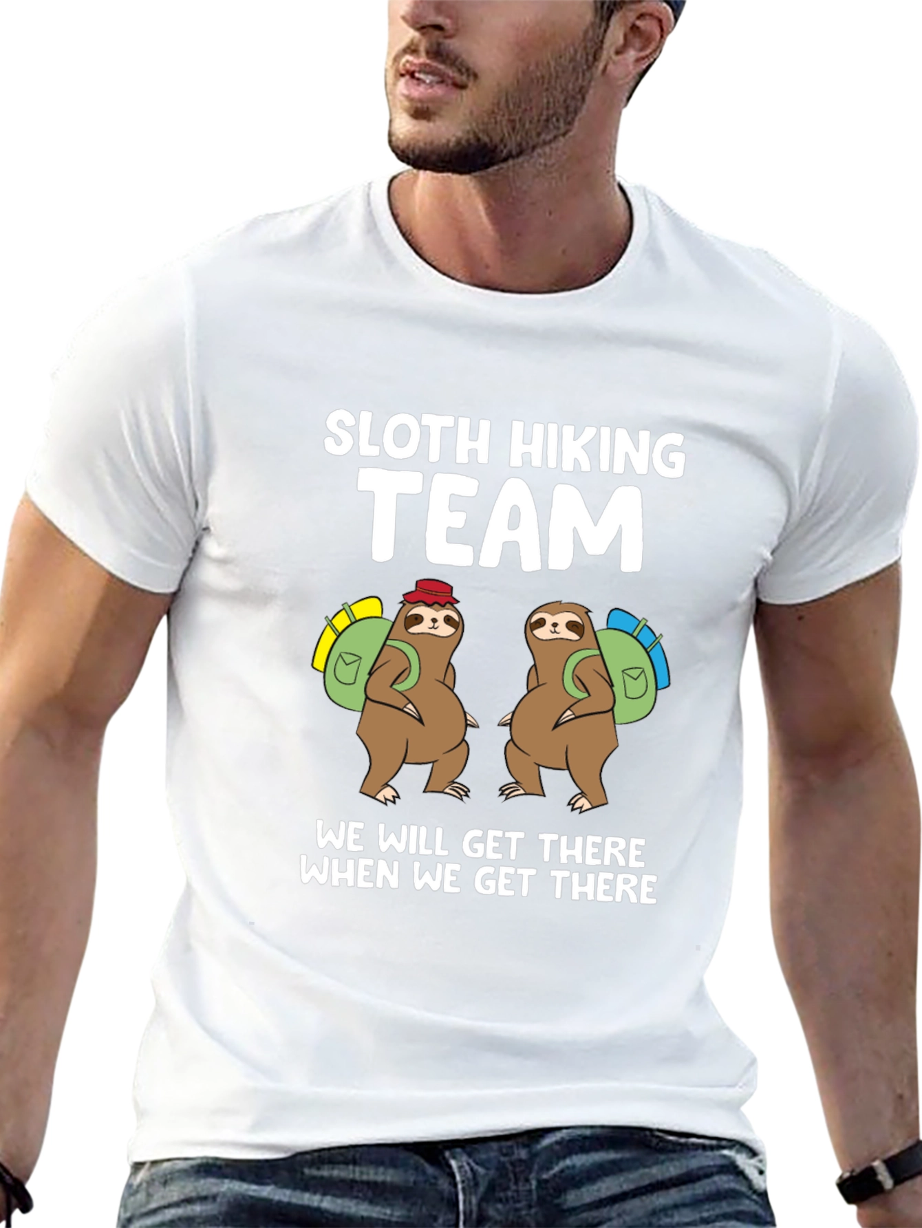 Sloth Hiking Team T-Shirt - We Will Get There