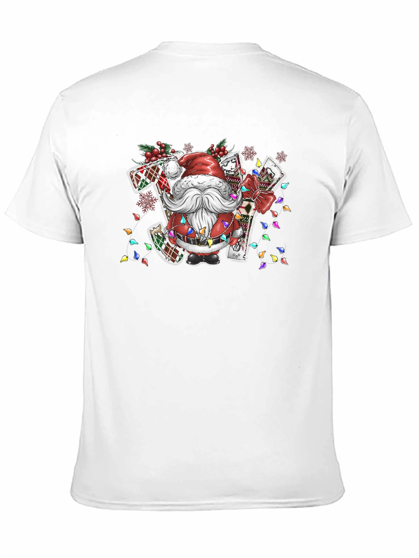 Santa JOY Christmas T-Shirt Holiday Tee
