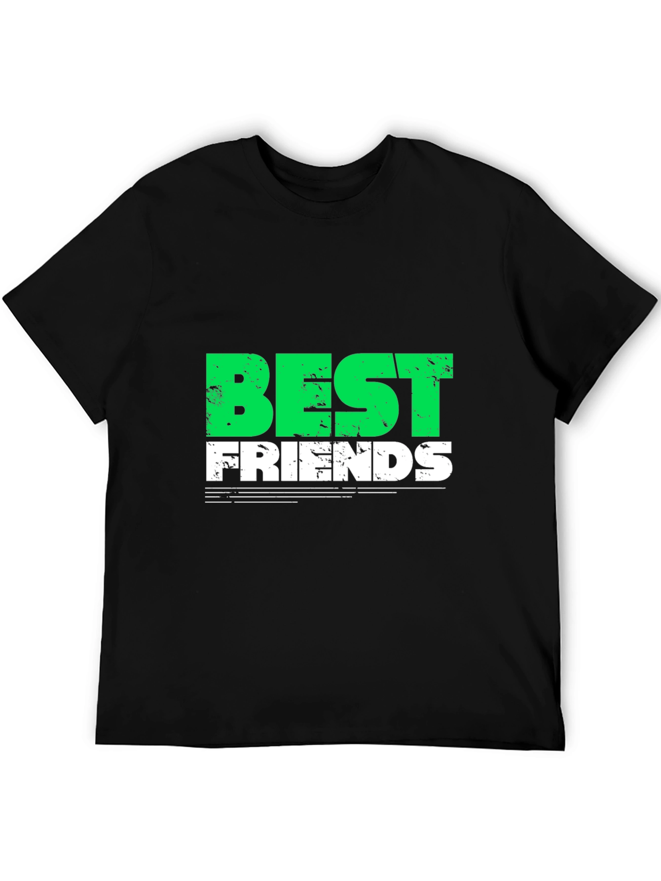 Best Friends Graphic T-Shirt - Trendy Crew Neck Tee