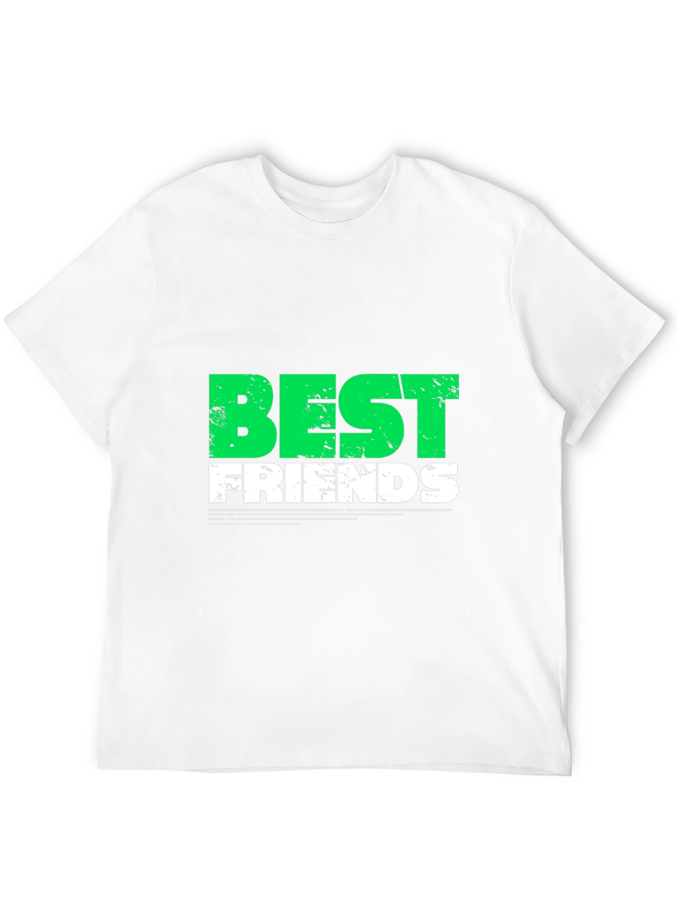Best Friends Graphic T-Shirt - Trendy Crew Neck Tee
