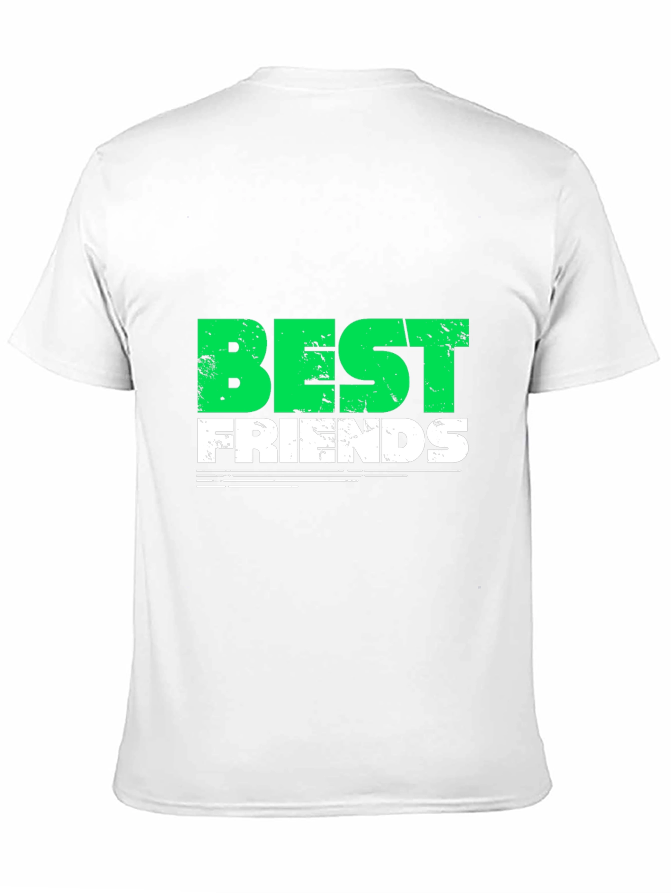 Best Friends Graphic T-Shirt - Trendy Crew Neck Tee