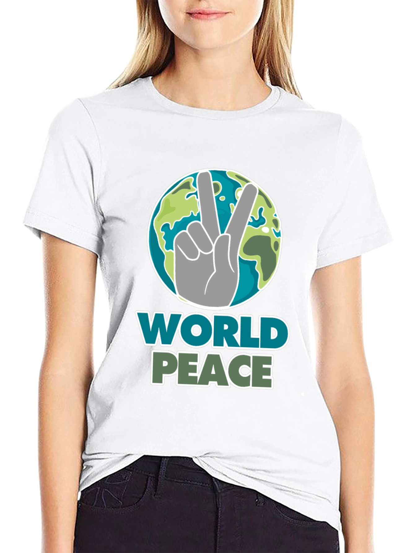 World Peace Graphic T-Shirt - Earth Day Tee