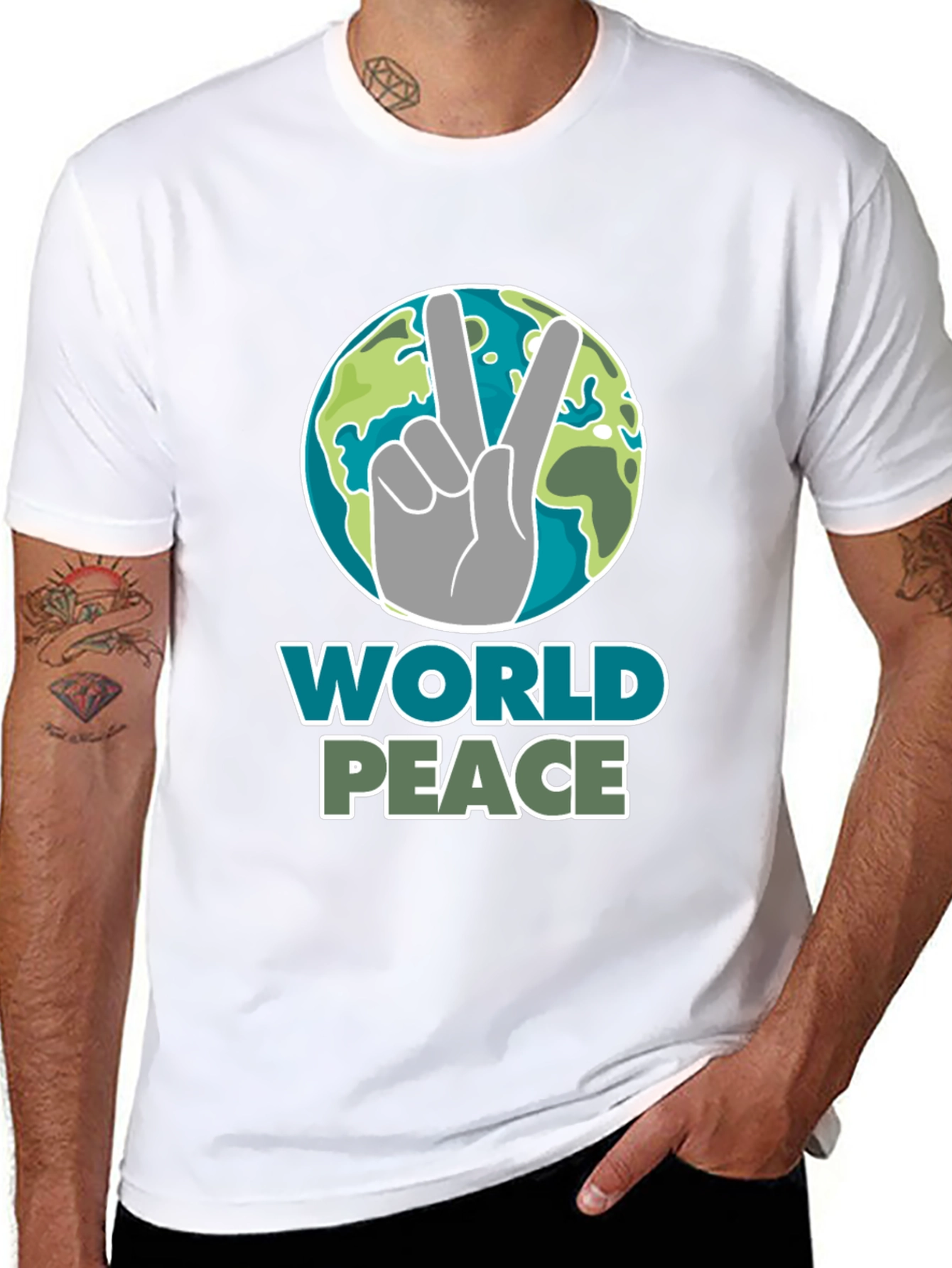 World Peace Graphic T-Shirt - Earth Day Tee