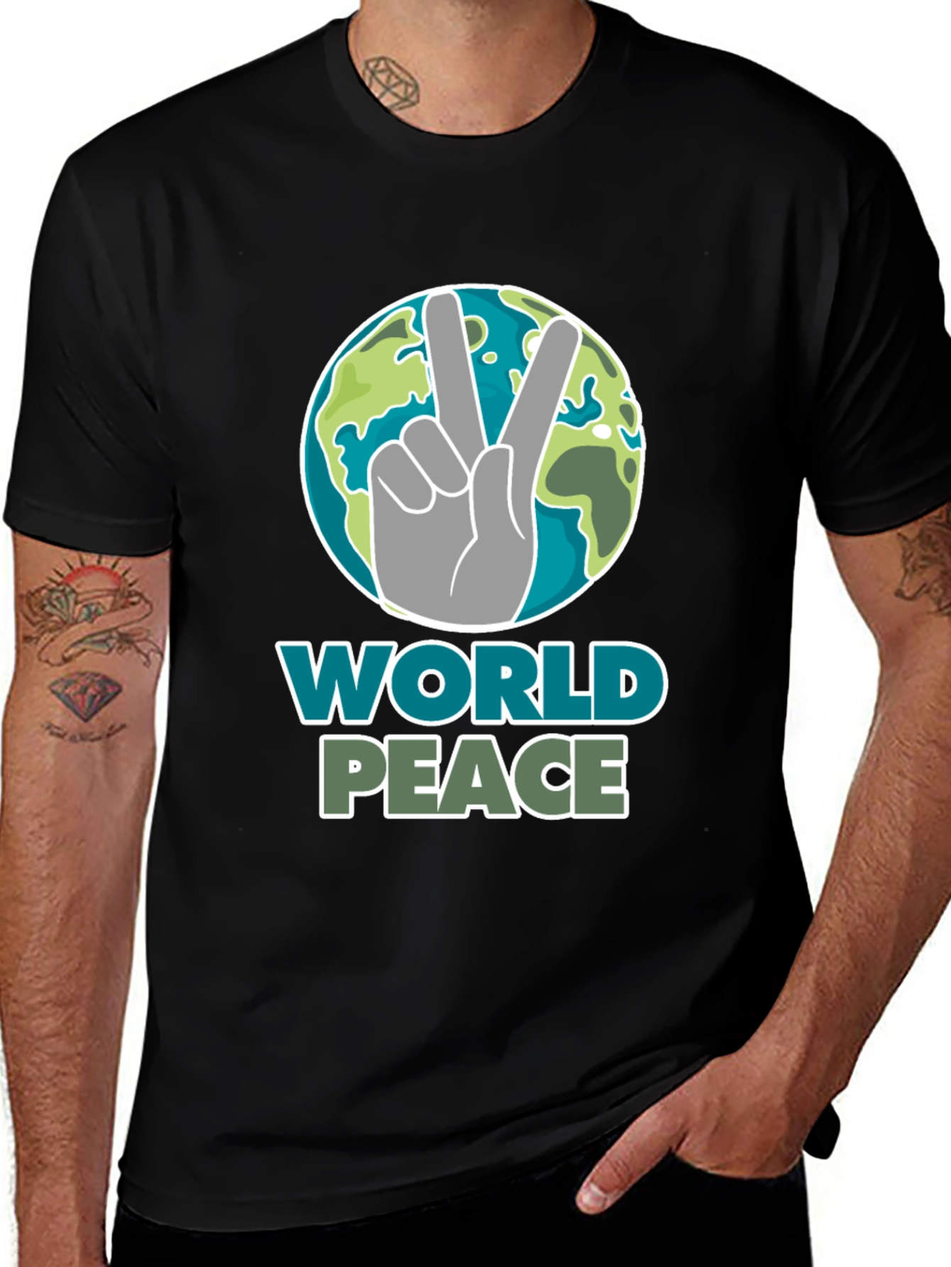 World Peace Graphic T-Shirt - Earth Day Tee