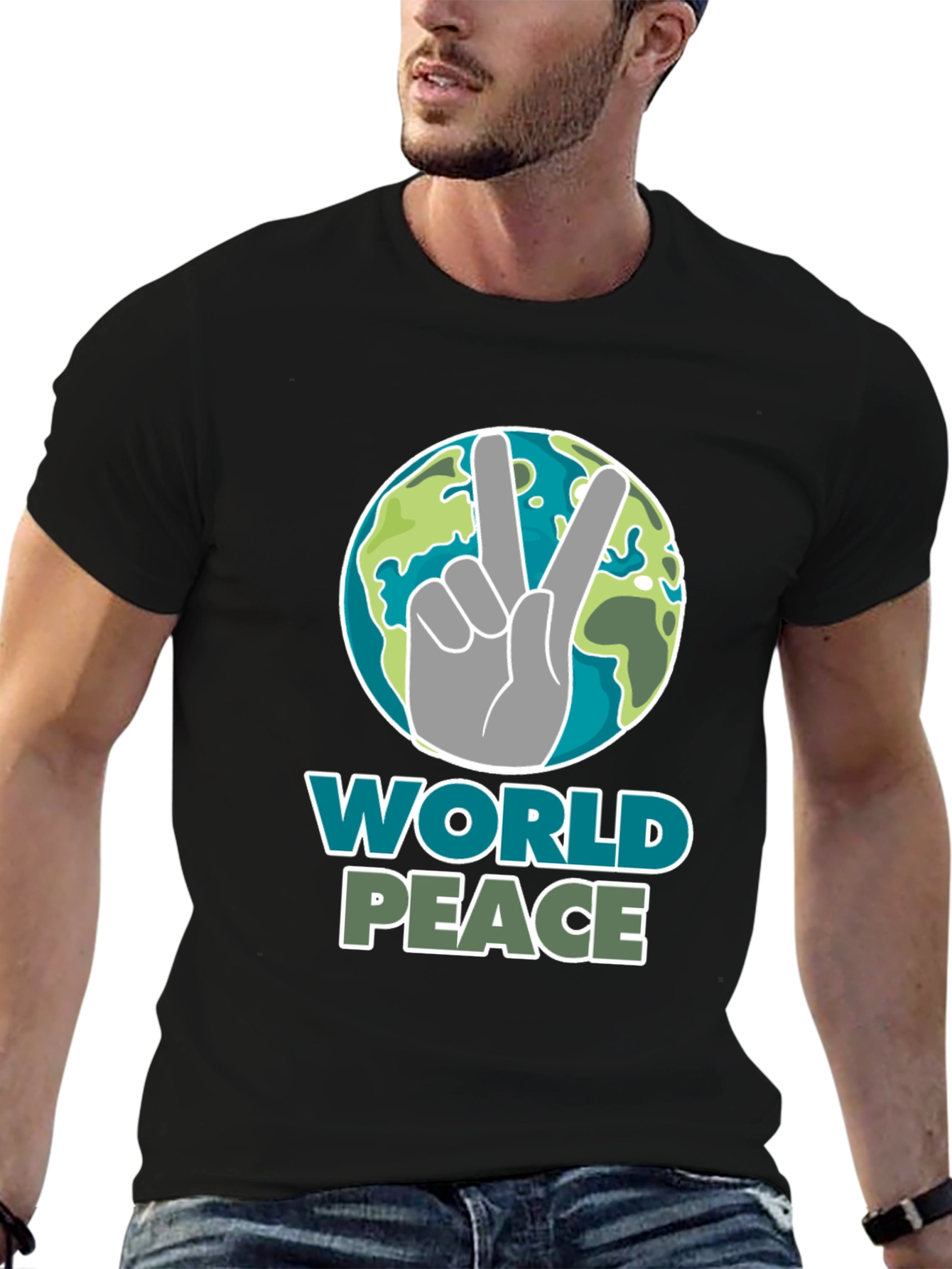 World Peace Graphic T-Shirt - Earth Day Tee