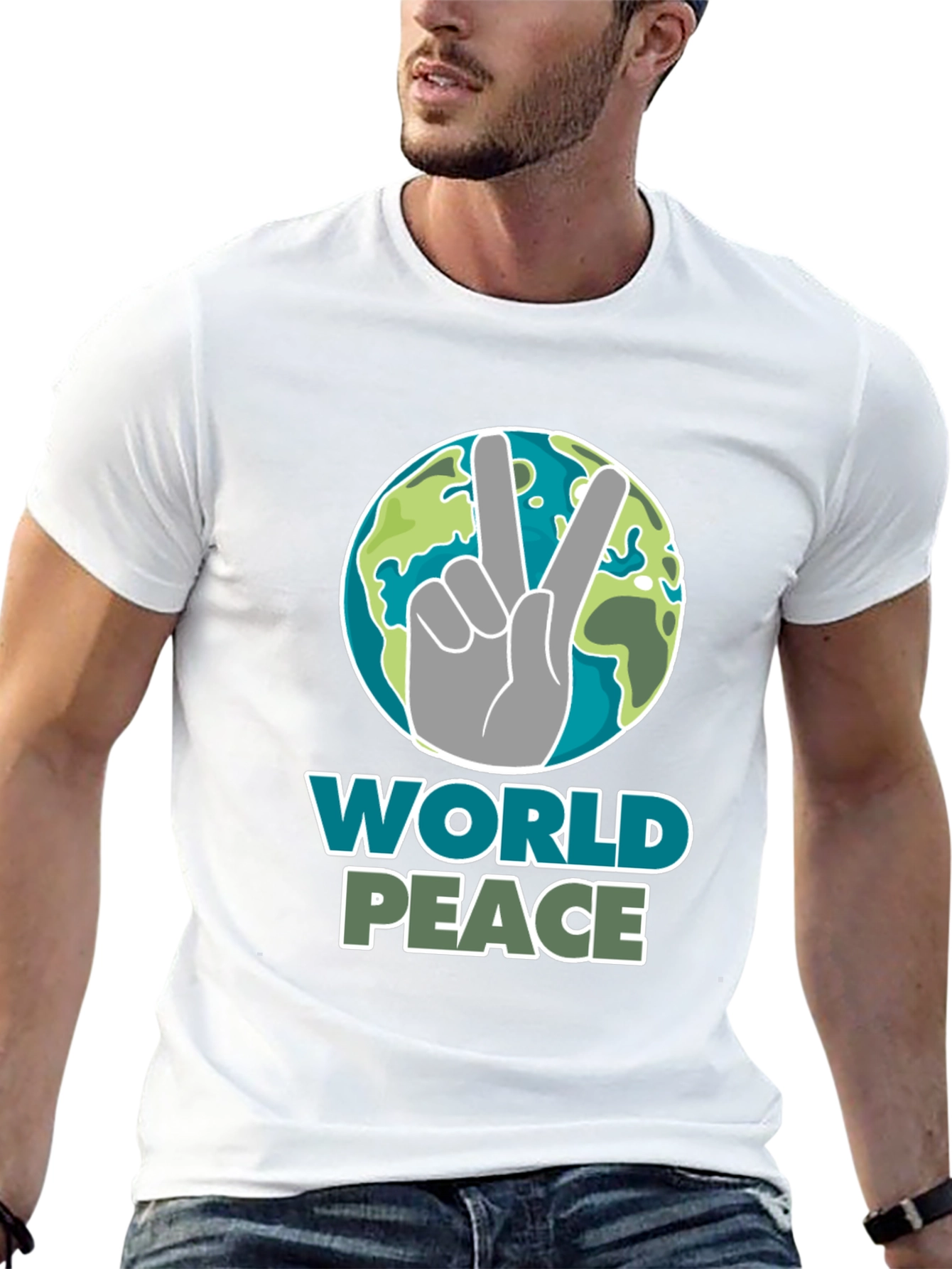 World Peace Graphic T-Shirt - Earth Day Tee