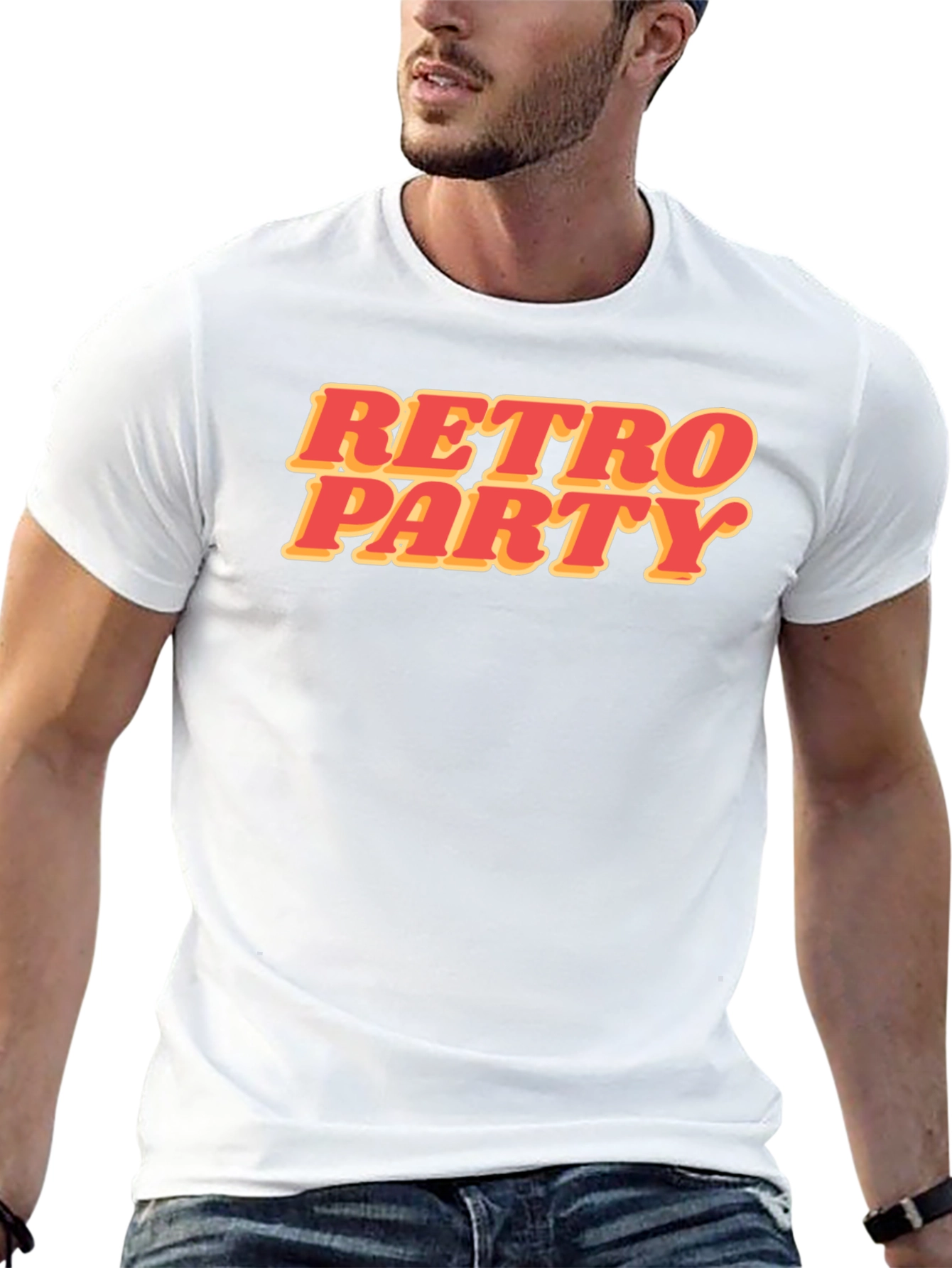 Retro Party Graphic T-Shirt - Stylish Black Tee