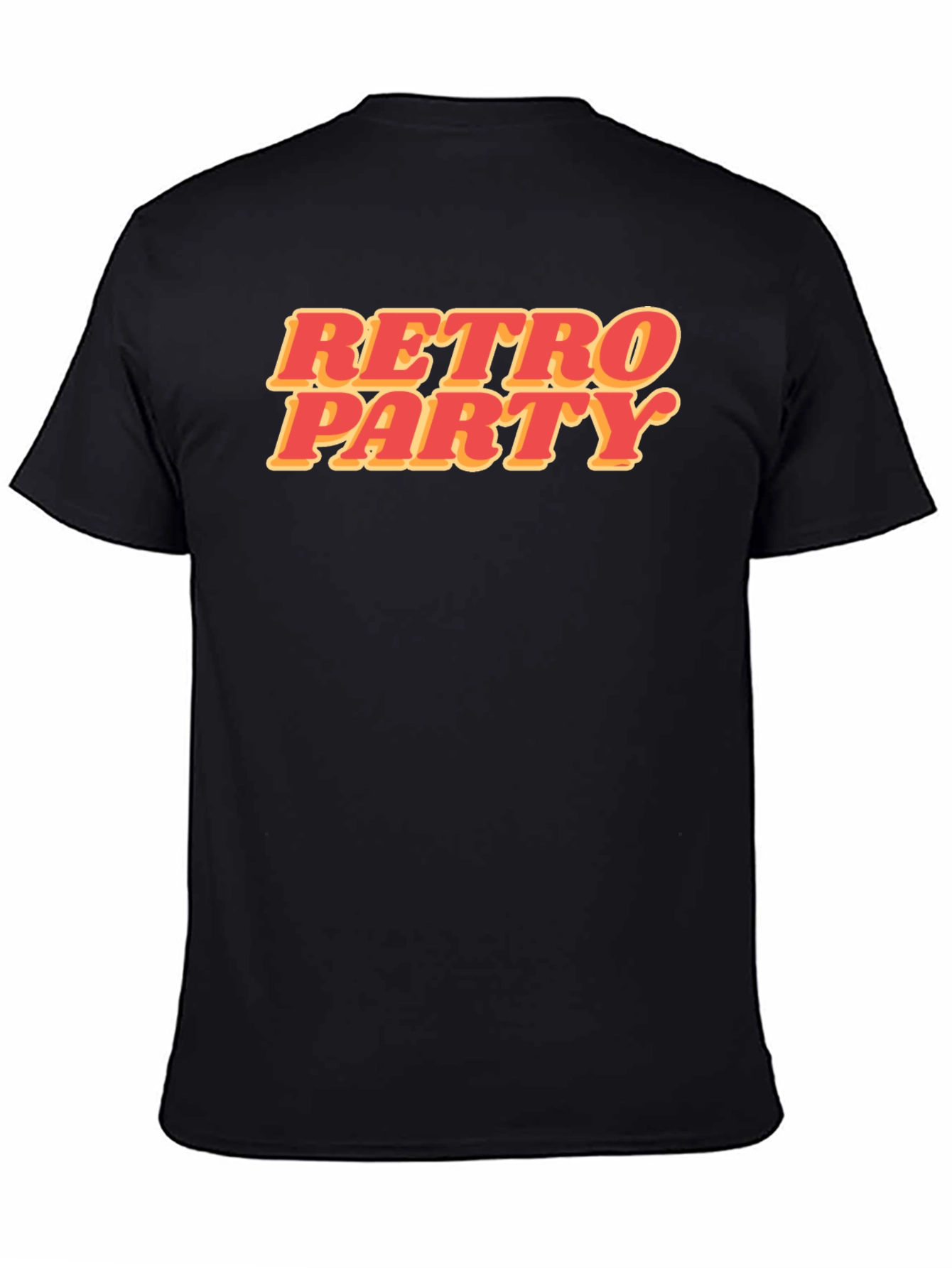 Retro Party Graphic T-Shirt - Stylish Black Tee