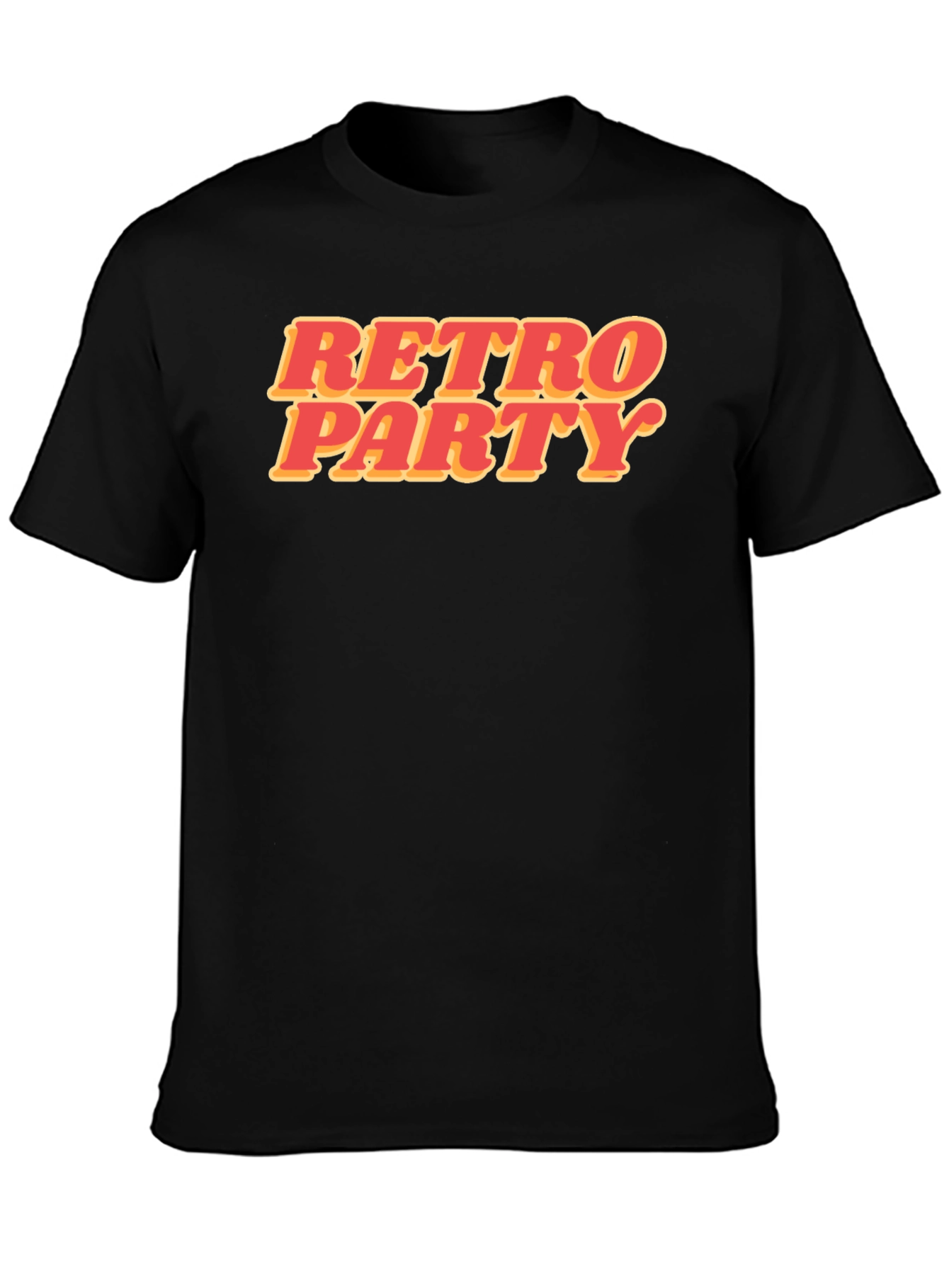 Retro Party Graphic T-Shirt - Stylish Black Tee