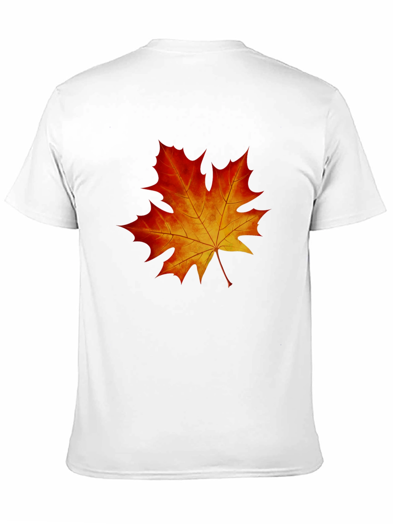 Maple Leaf Graphic Tee - Black Cotton Blend Shirt